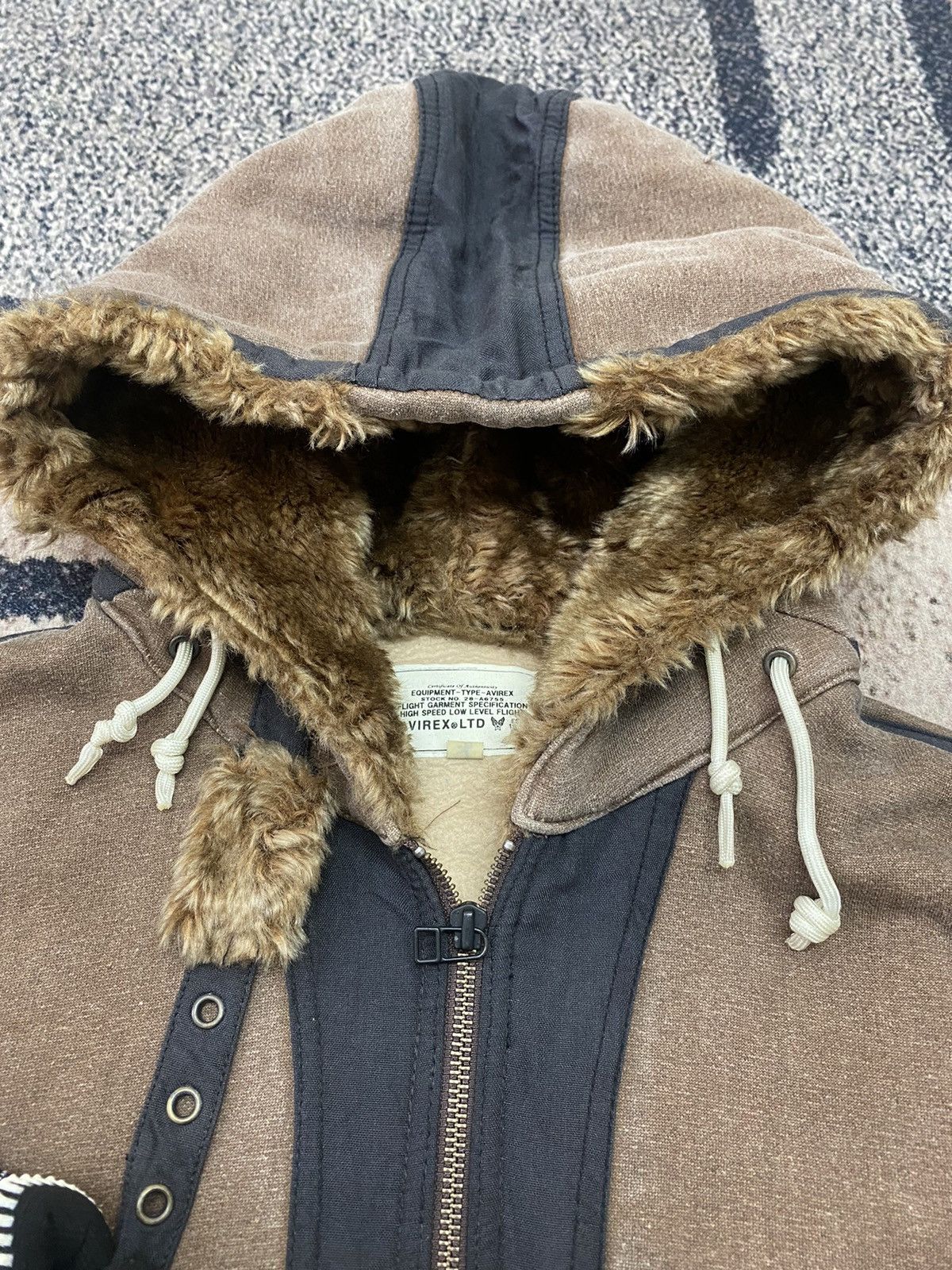 Avirex Avirex Flight Garment Specification Fur Sweater Jacket Size US L / EU 52-54 / 3 - 8 Thumbnail