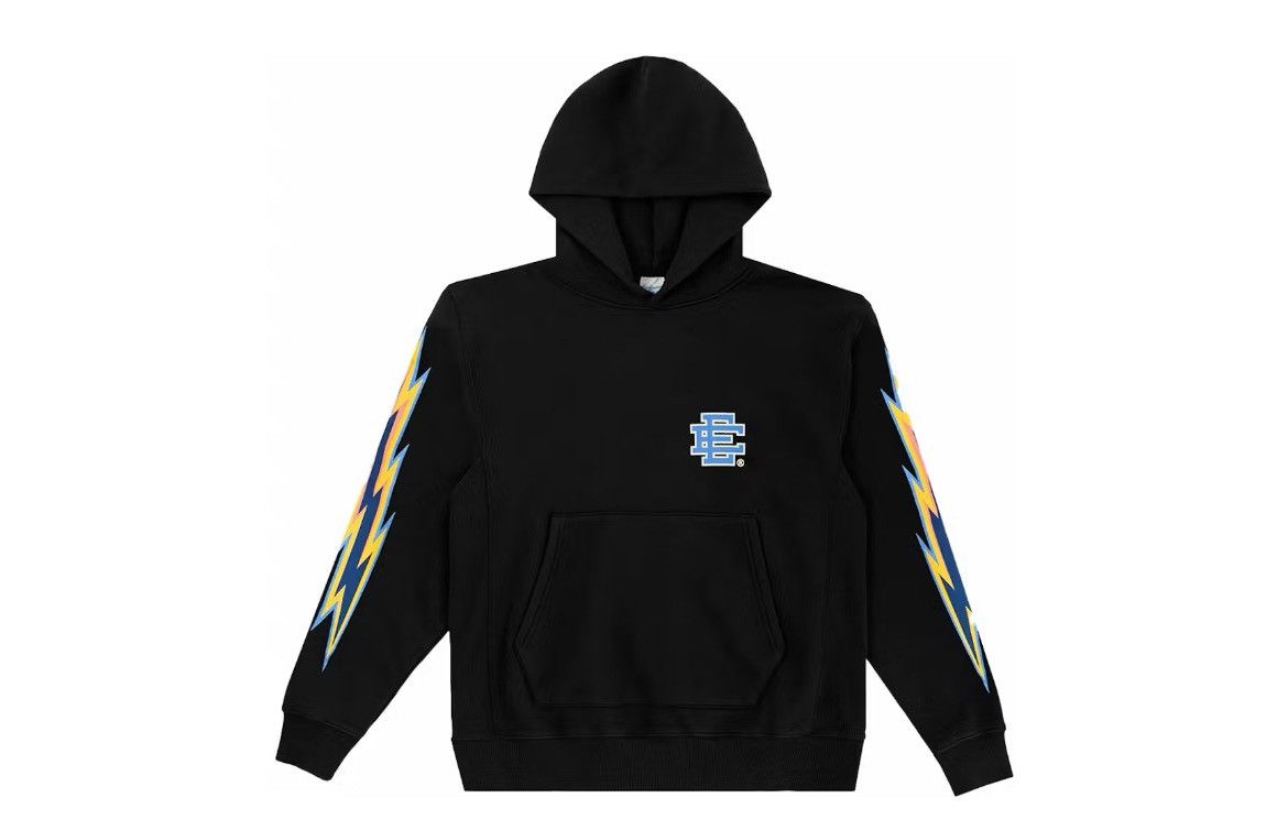 Eric Emanuel Eric Emanuel EE black w teal lightning bolt hoodie large Size US L / EU 52-54 / 3 - 1 Thumbnail