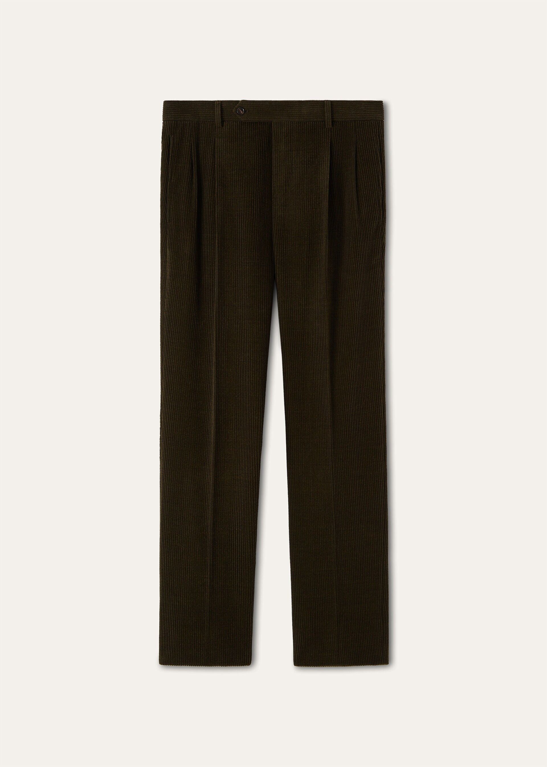 Loro Piana os11x0226 FAQ7247 Morrison Pant in Green Leaf Paths Size US 34 / EU 50 - 1 Thumbnail