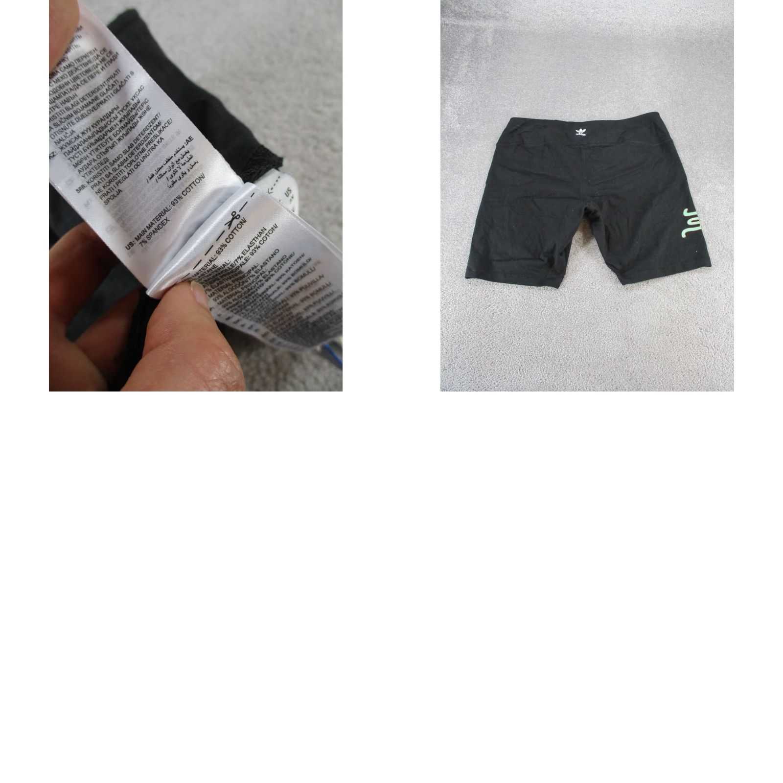 Adidas Adidas Biker Shorts Womens 3X Black Cotton Workout NEW Shirt? Size 40" / US 18 - 8 Thumbnail