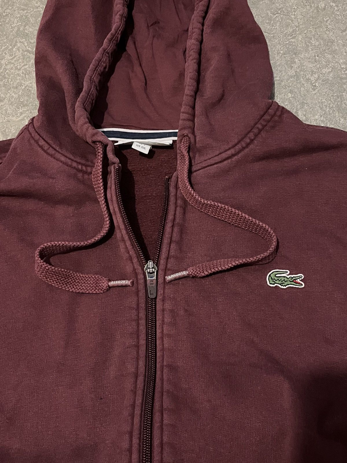Lacoste Lacoste Full Zip Hoodie Burgundy Size US M / EU 48-50 / 2 - 3 Thumbnail
