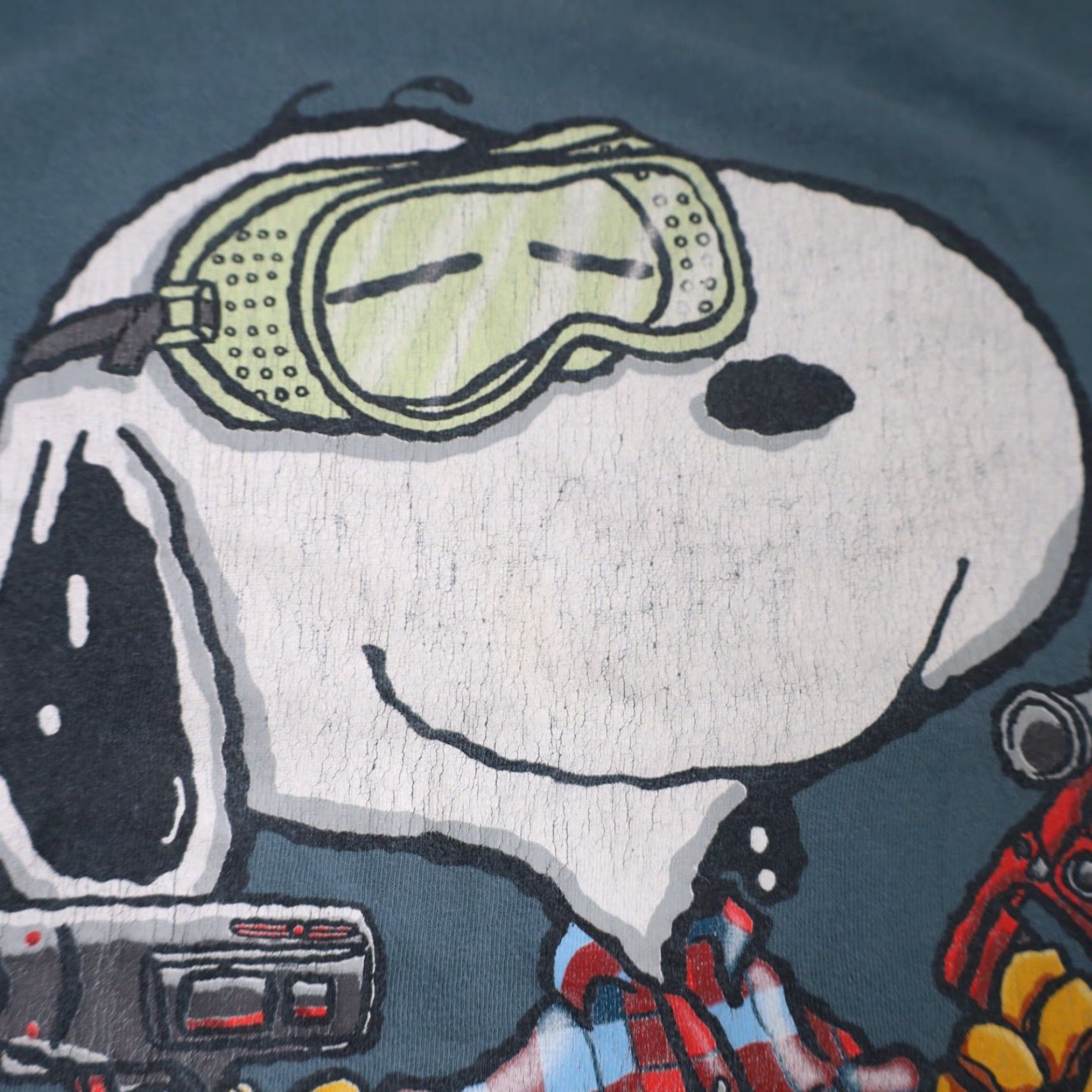 Peanuts VINTAGE Peanuts Snoopy "Real Dogs Don't Need Instructions" Graphic T Shirt Men's XL Blue Shirt Size US XL / EU 56 / 4 - 6 Thumbnail