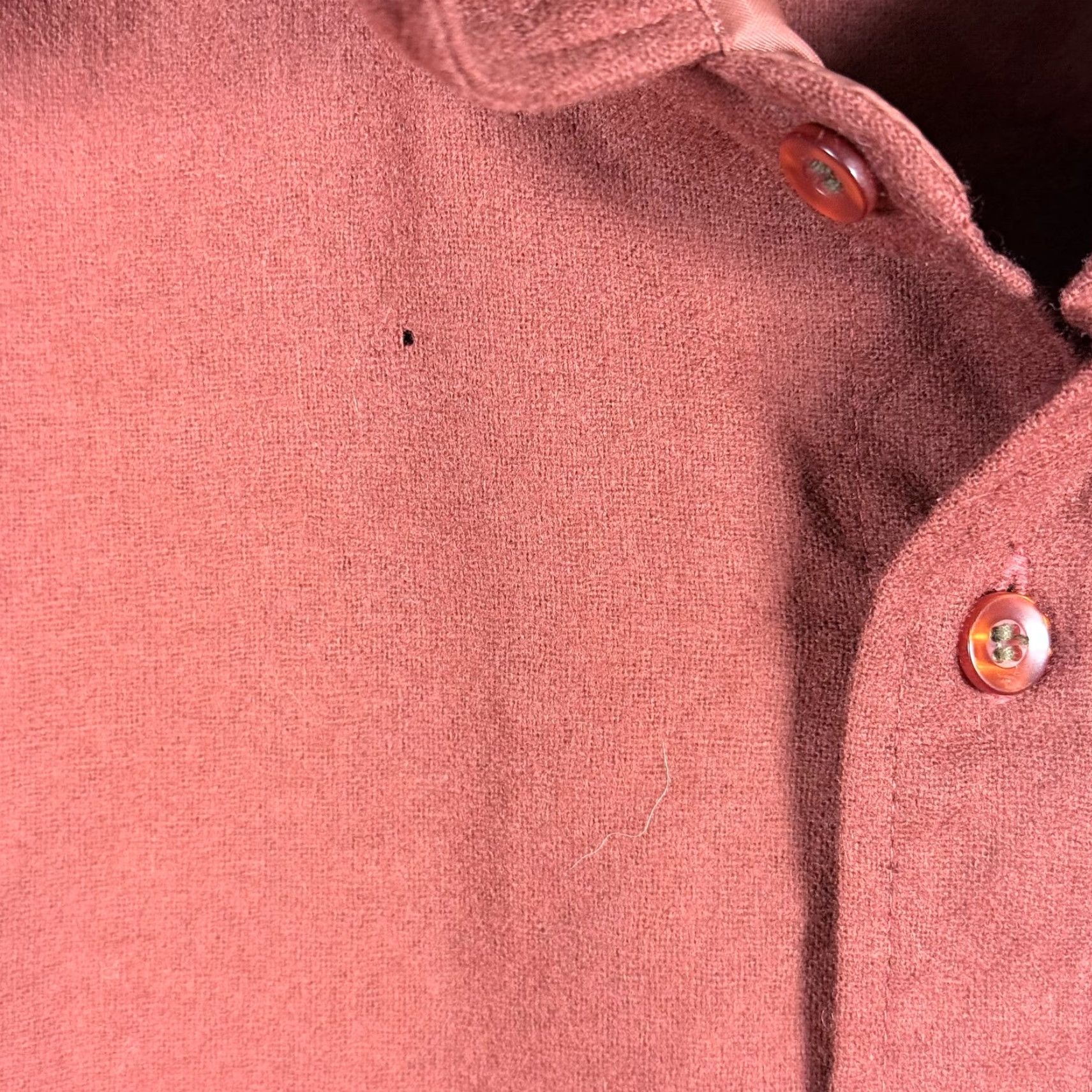 Pendleton VINTAGE Pendleton Shirt Red XL Wool Button-Up Long Sleeve Men USA Made Flaws Size US XL / EU 56 / 4 - 3 Thumbnail