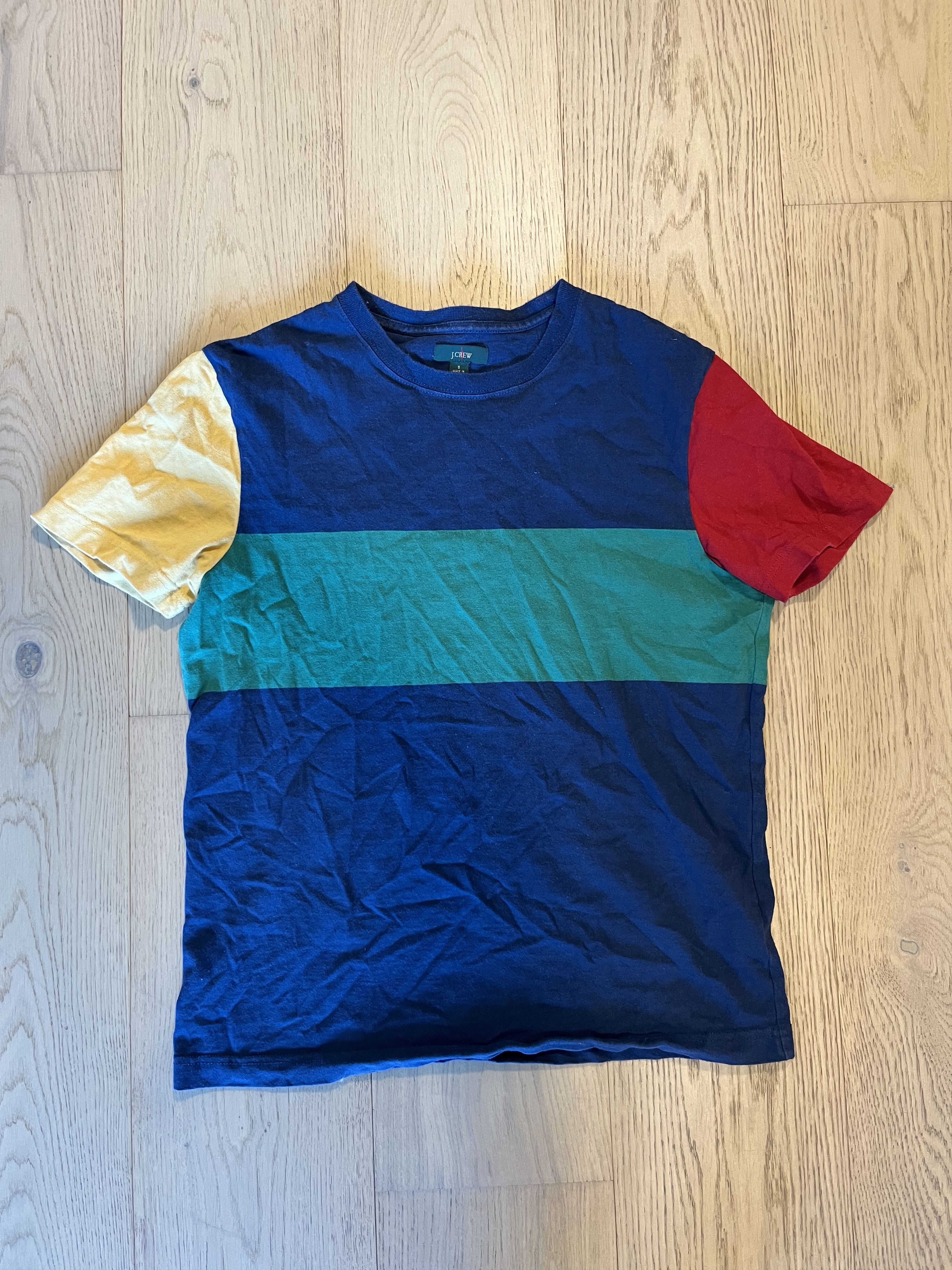 J.Crew J. Crew 1996 colourblock t-shirt Size US S / EU 44-46 / 1 - 1 Thumbnail