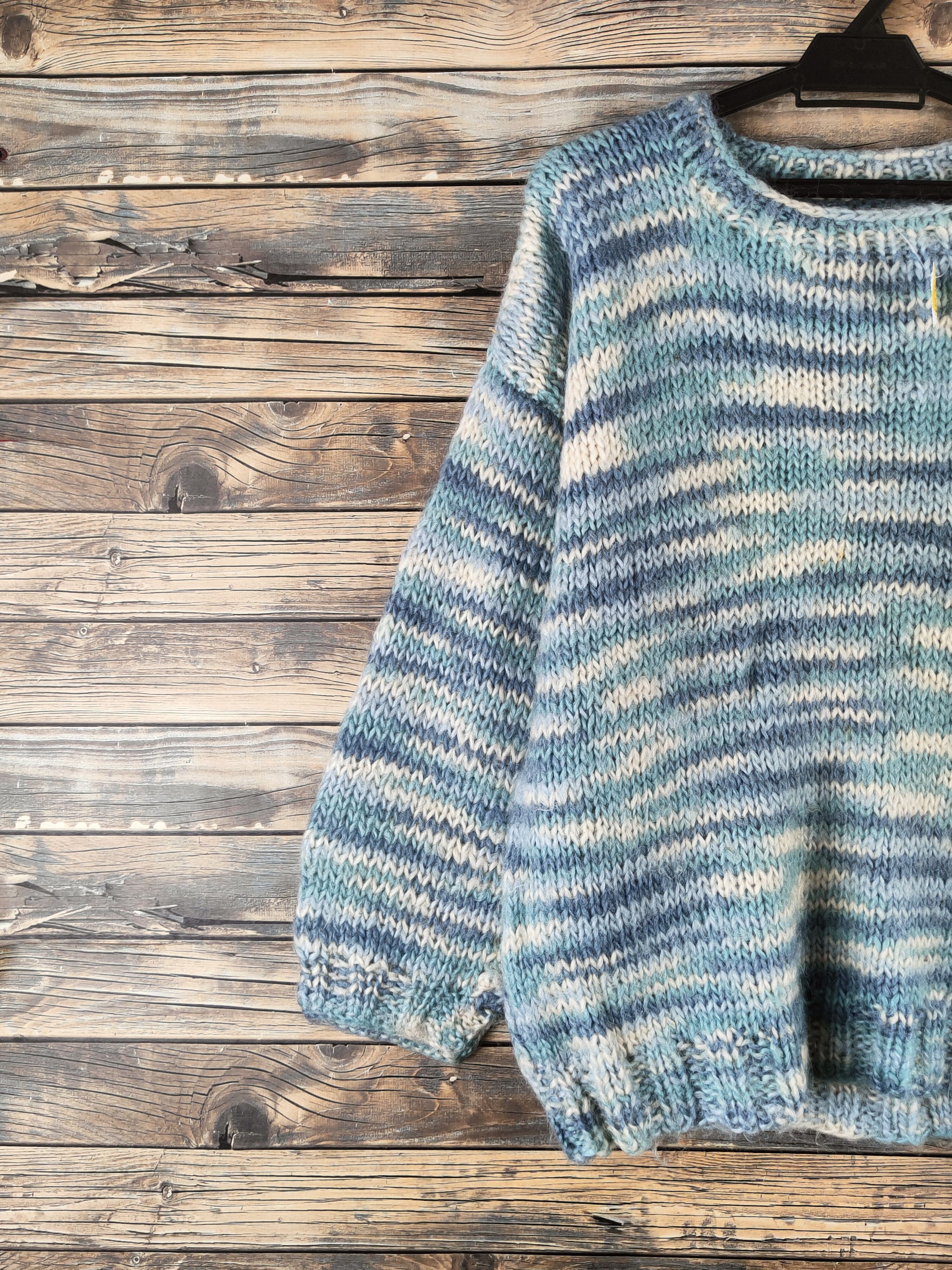 Japanese Brand DL Japan vintage Blue Knitwear Sweaters #46-574 Size US M / EU 48-50 / 2 - 3 Thumbnail
