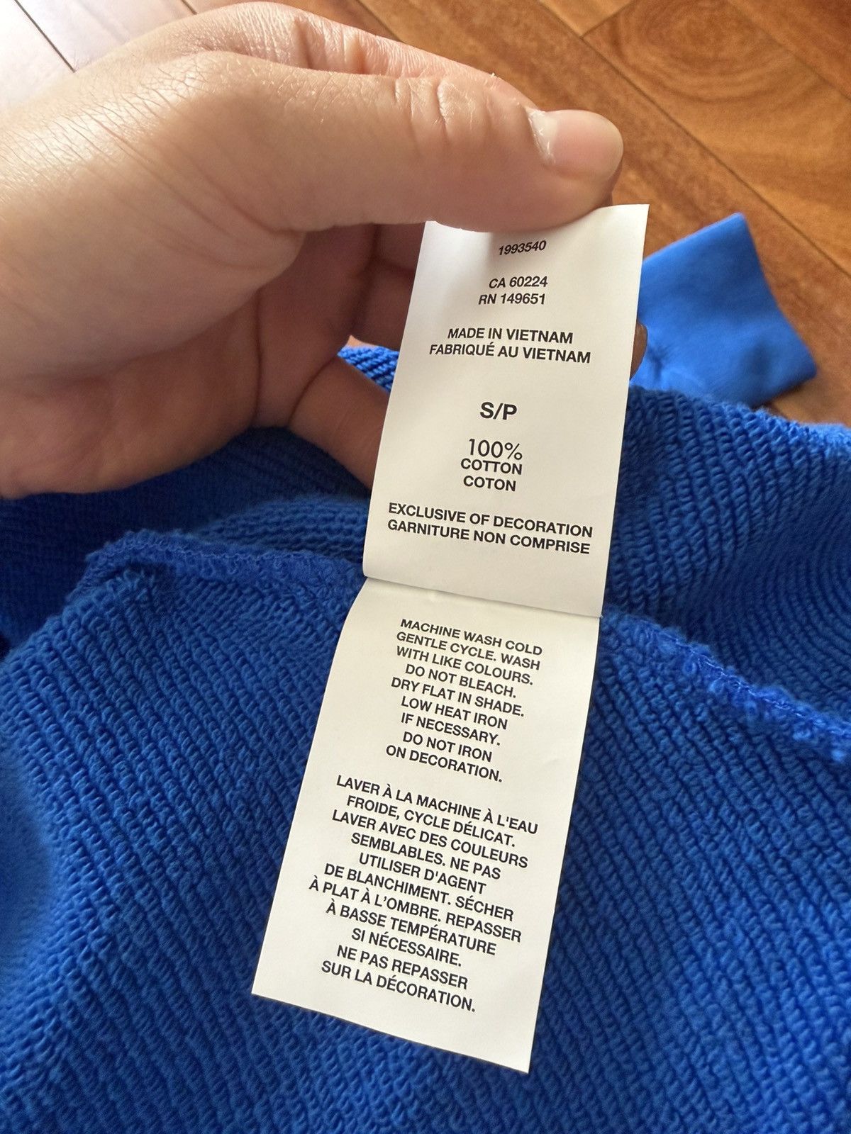 Off-White Costco x Off White Hoodie Blue Size US S / EU 44-46 / 1 - 5 Thumbnail