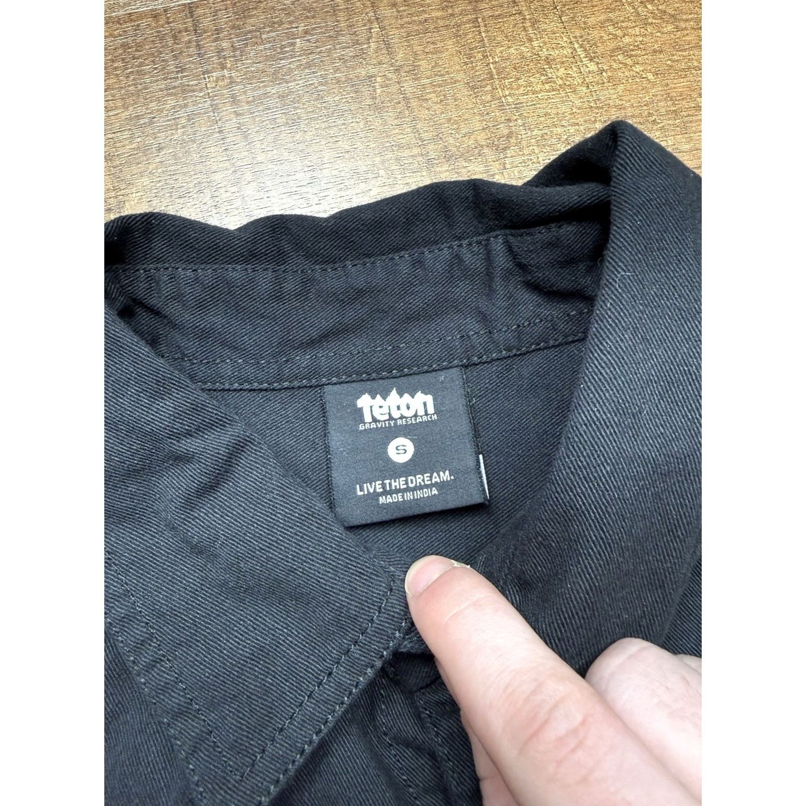 Eton Teton x Grateful Dead Denim Long Sleeve Work Shirt GD Logo Buttons Men’s S Black Shirt Size US S / EU 44-46 / 1 - 4 Thumbnail