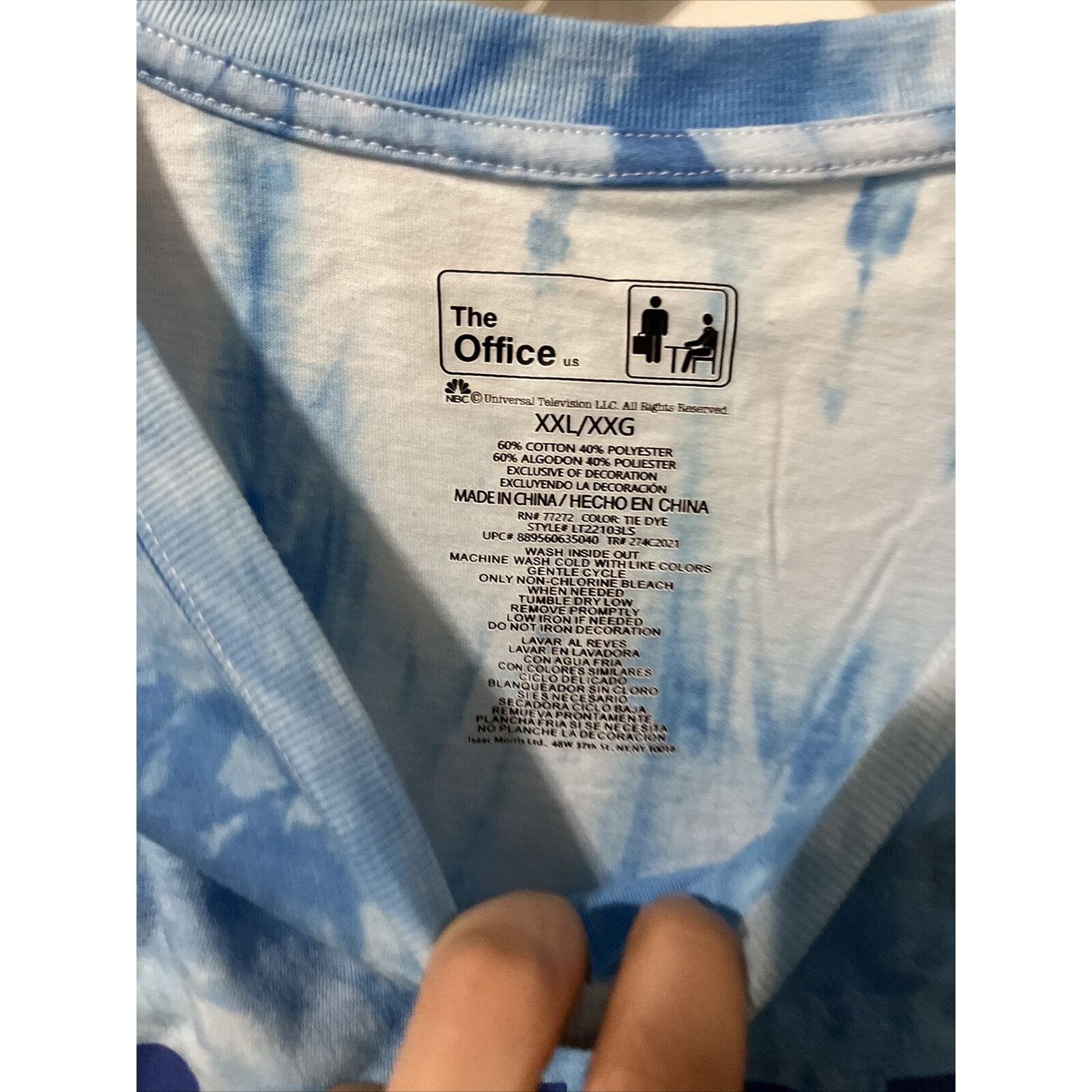 Other The office Dunder Mifflin Paper Long Sleeve Tie Dye T-Shirt Size XXL / US 16-18 / IT 52-54 - 8 Thumbnail