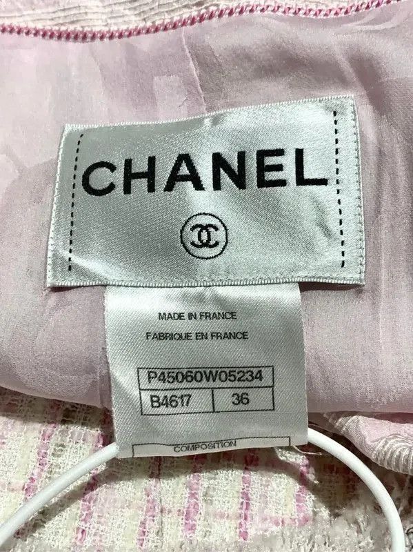 Chanel Chanel Pink Tweed Short Coat for Women . Size S / US 4 / IT 40 - 7 Thumbnail