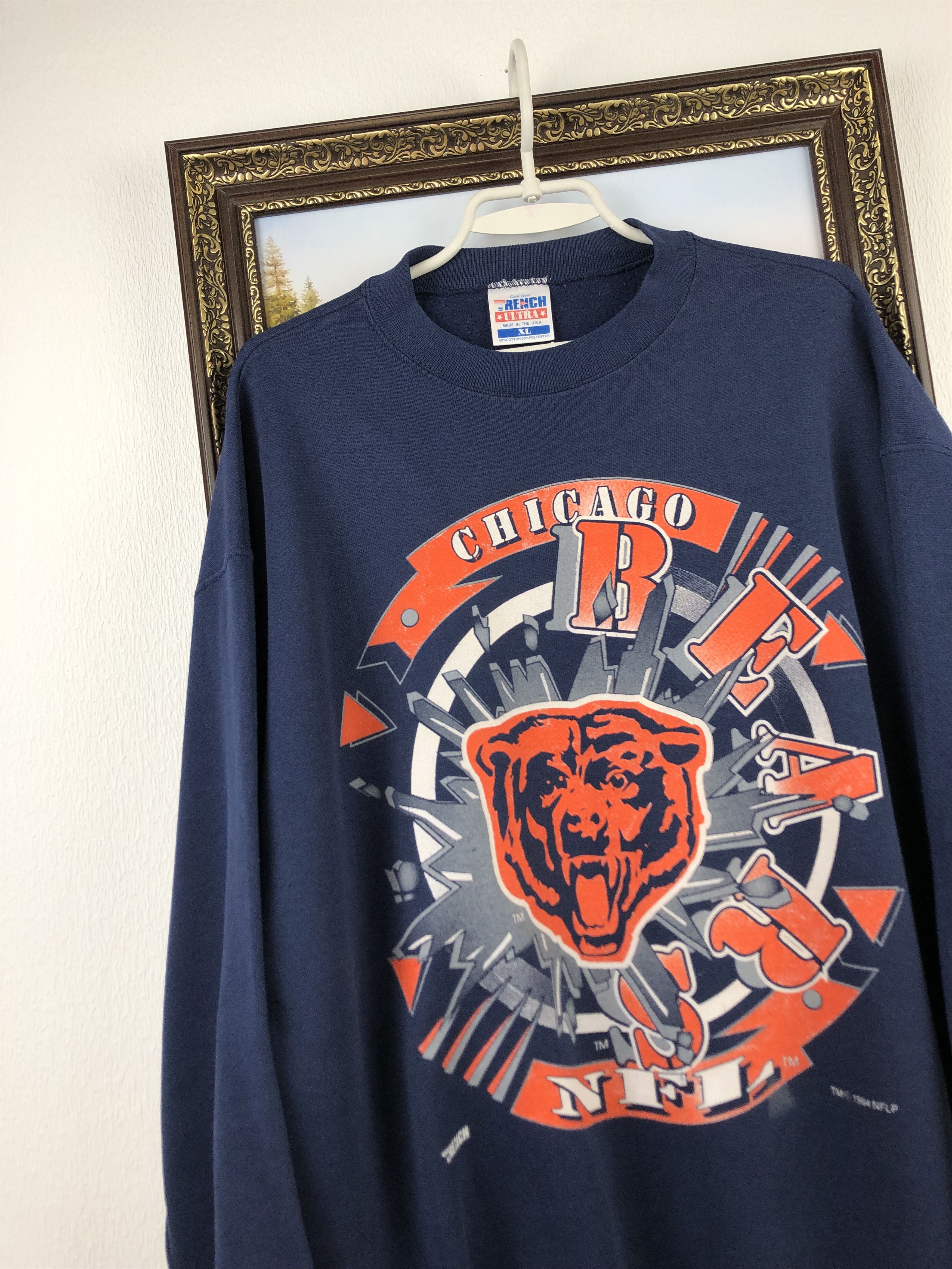 Vintage Vintage 90s Chicago Bears Graphic Crewneck Sweatshirt Rare Size US XL / EU 56 / 4 - 3 Thumbnail