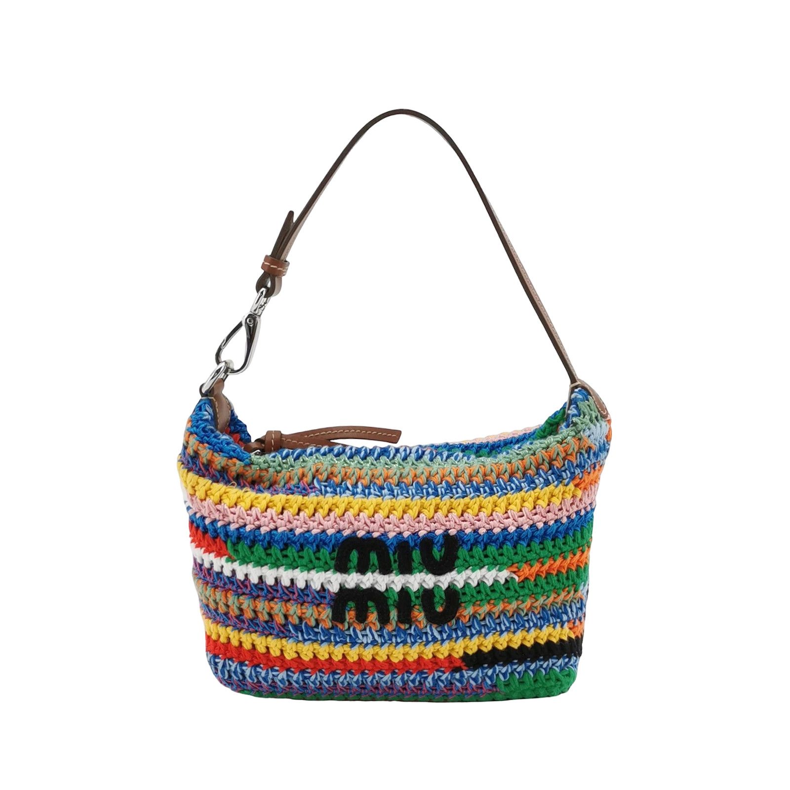 Miu Miu Miu Miu Multi-Color Crochet Handle Bag Size ONE SIZE - 1 Thumbnail