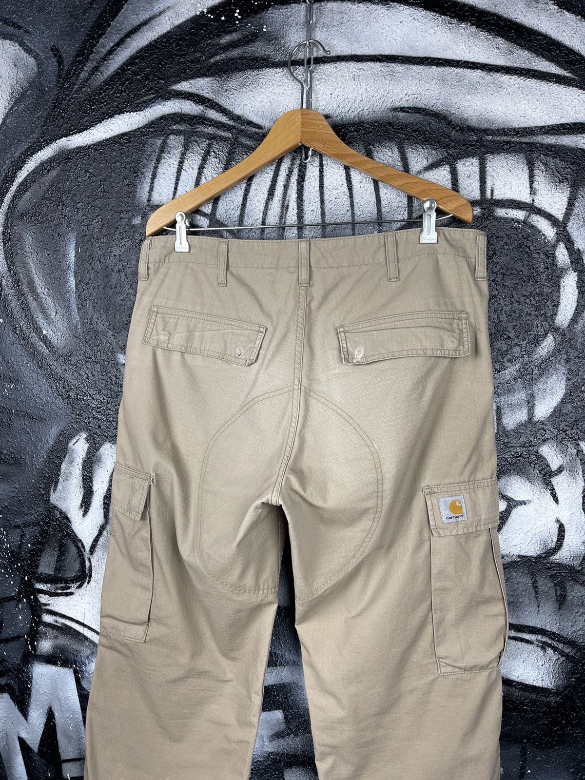 Carhartt Carhartt Y2K Beige Regular Cargo Pants Men’s Size 33x34 Size US 33 - 8 Thumbnail