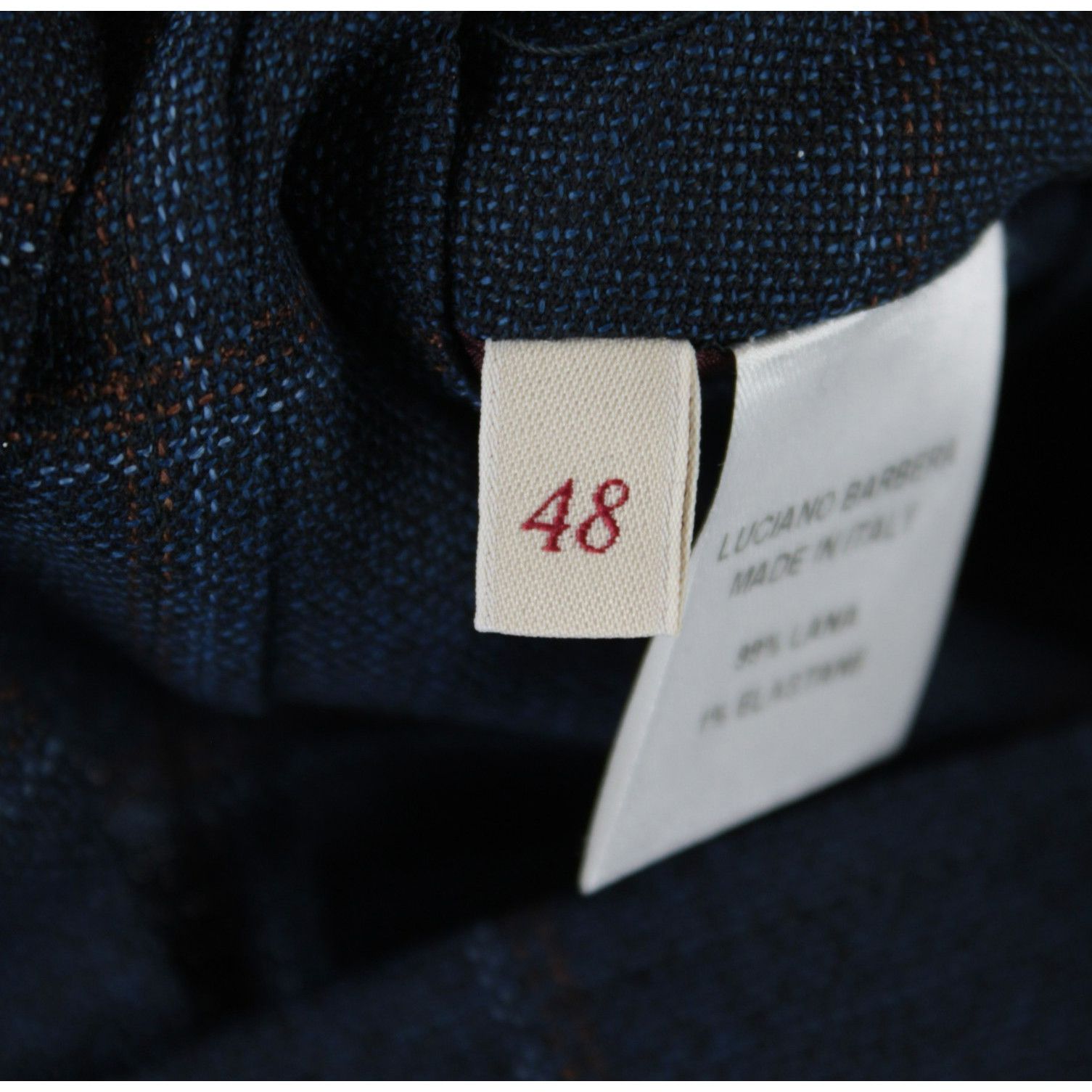 Luciano Barbera Luciano Barbera Sport Coat Size 38 US in Blue Size 38R - 8 Thumbnail