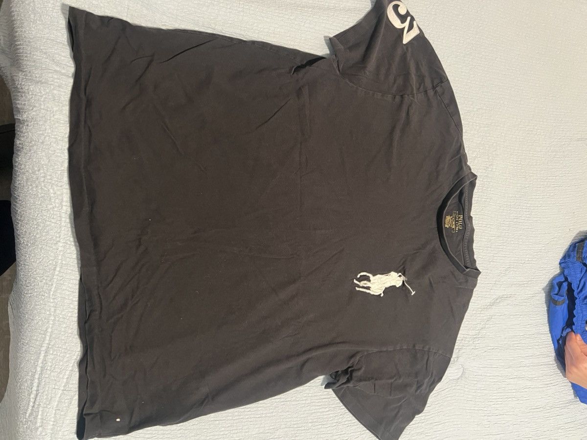 Polo Ralph Lauren Black Big pony Polo Tshirt Size US L / EU 52-54 / 3 - 1 Thumbnail