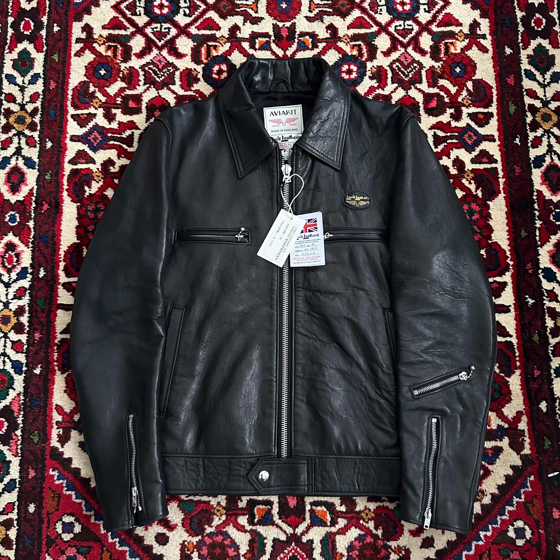 Lewis Leathers Lewis Leathers 551T Sheepskin Straight-38 New Leather Jacket Size US M / EU 48-50 / 2 - 1 Thumbnail