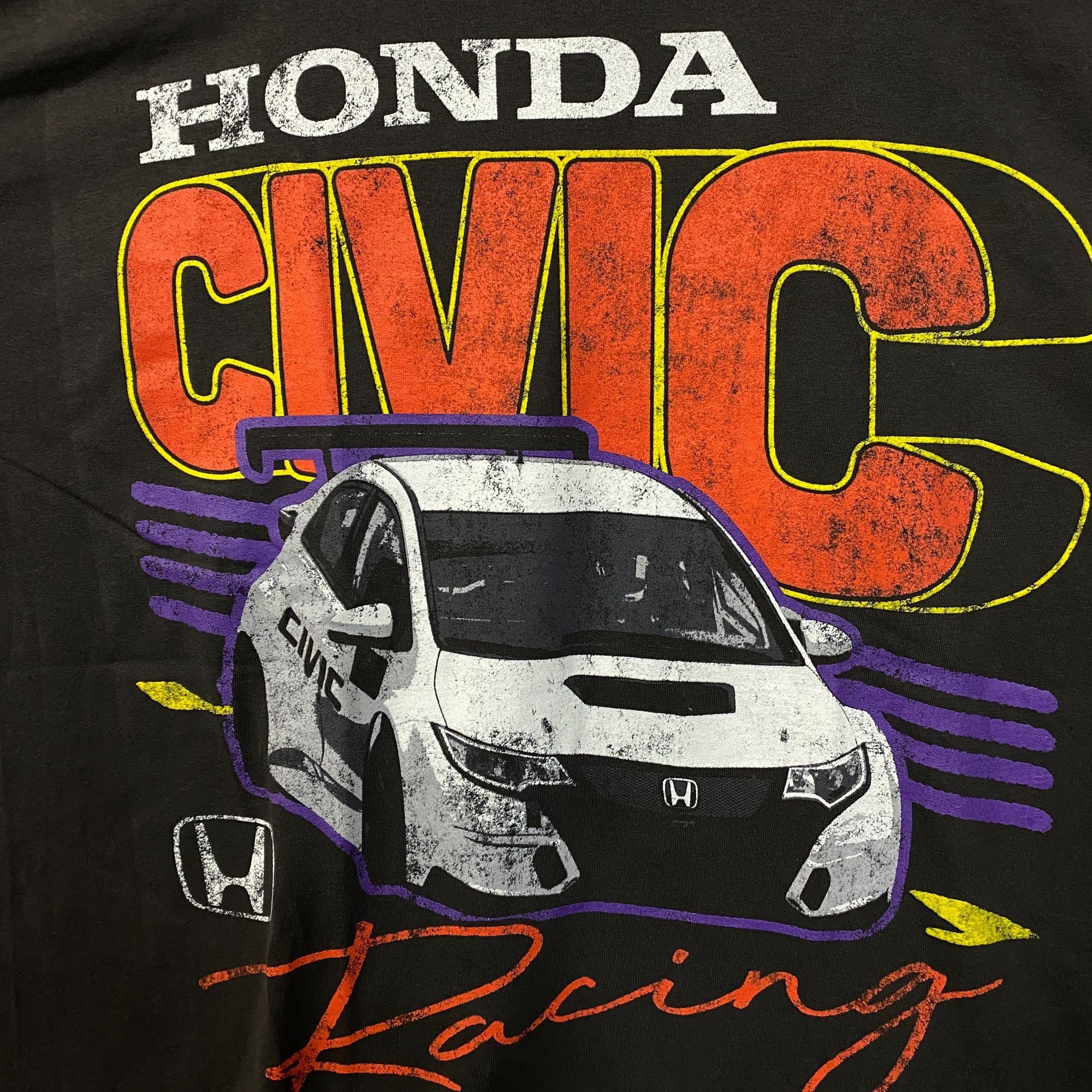 Honda Honda Civis Racing Car Art Poster T-Shirt O/S Size US XL / EU 56 / 4 - 2 Thumbnail