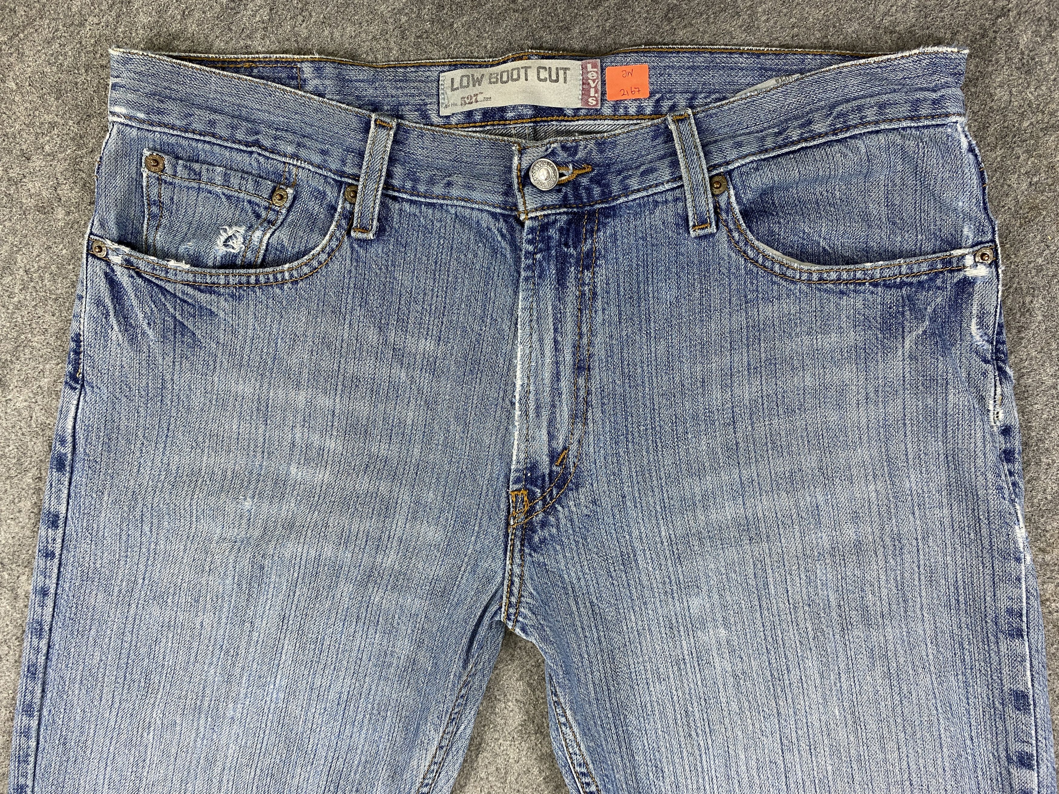 Levi's Blue Vintage Levi's 527 Jeans 35x33 Denim -JN2167 Size US 35 - 3 Thumbnail