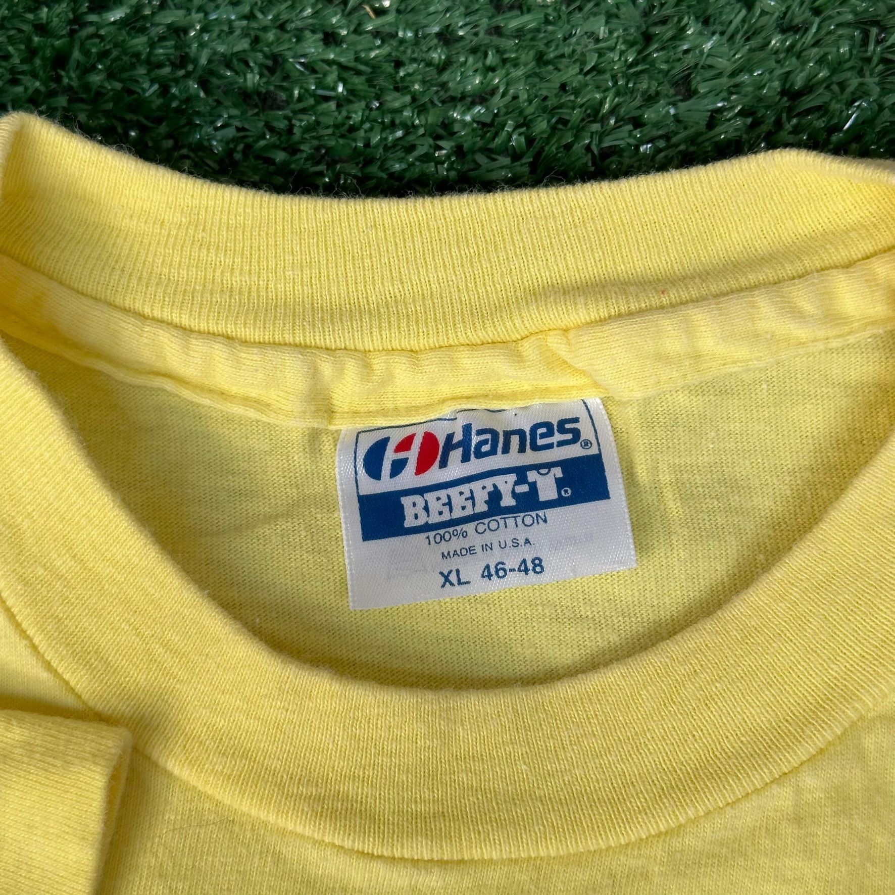 Hanes Vintage 90s Honolulu Punahou School Reunion T-Shirt Yellow L Size US L / EU 52-54 / 3 - 4 Thumbnail