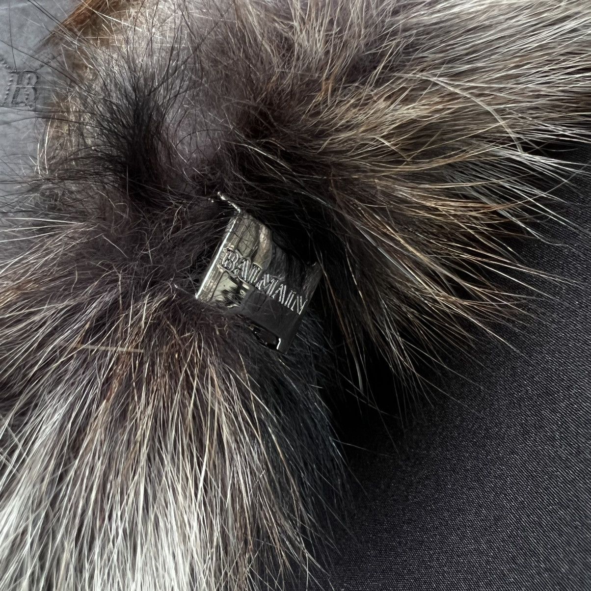 Balmain Vintage Balmain Reversible Monogram Fox Fur Silk Jacket Size US XL / EU 56 / 4 - 8 Thumbnail