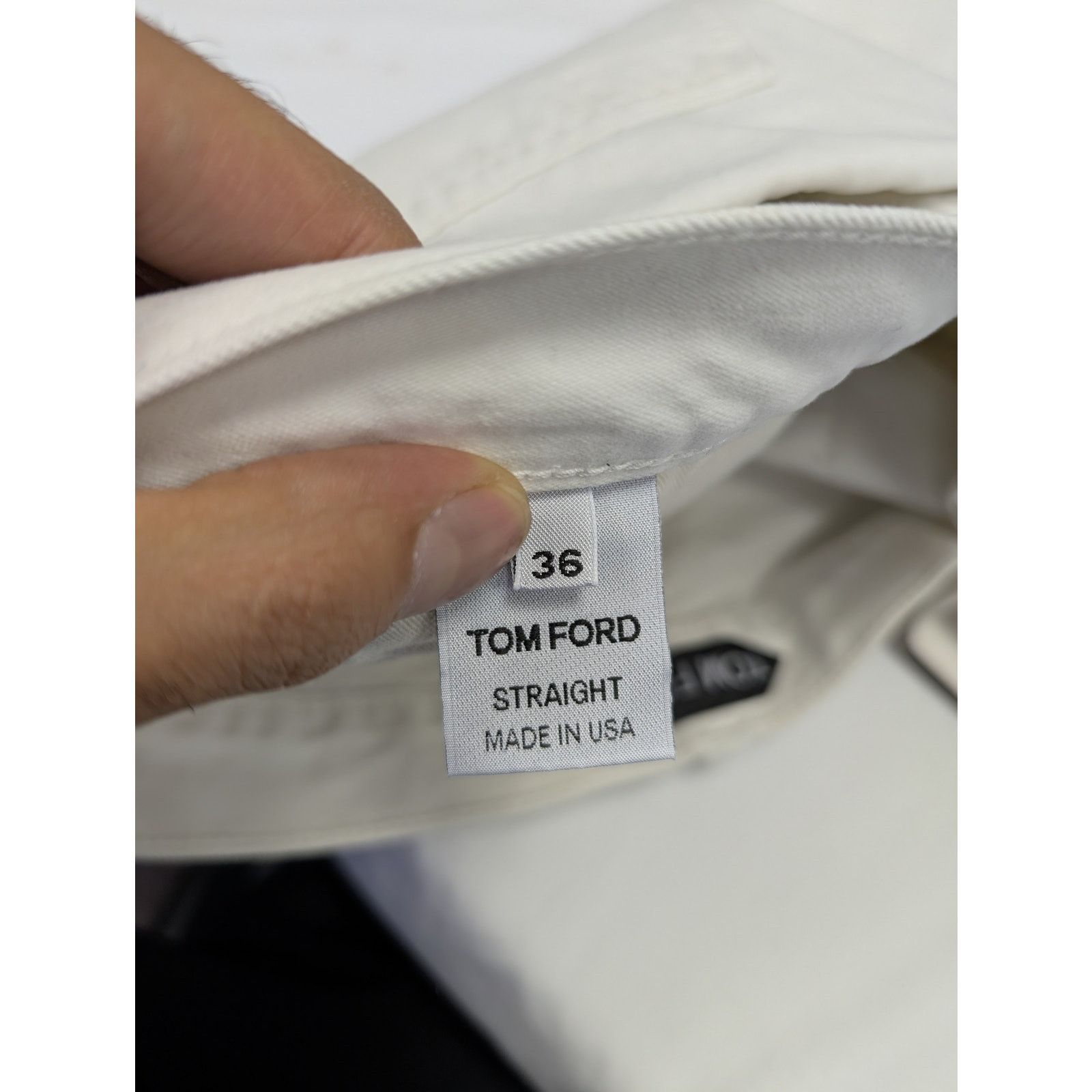 Tom Ford o1rshd1 Denim Straight Jean in White Size US 36 / EU 52 - 16 Thumbnail