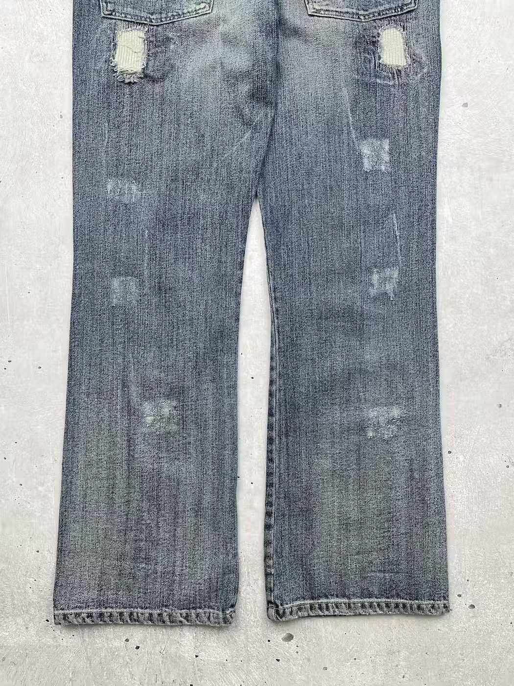 Japanese Brand × Vintage Vintage Faded Patched Jeans Size US 36 / EU 52 - 8 Thumbnail