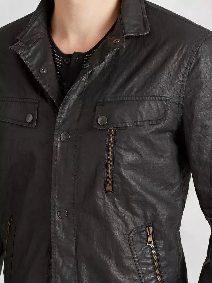 John Varvatos Coated Linen Moto jacket. 36 Size US S / EU 44-46 / 1 - 4 Thumbnail