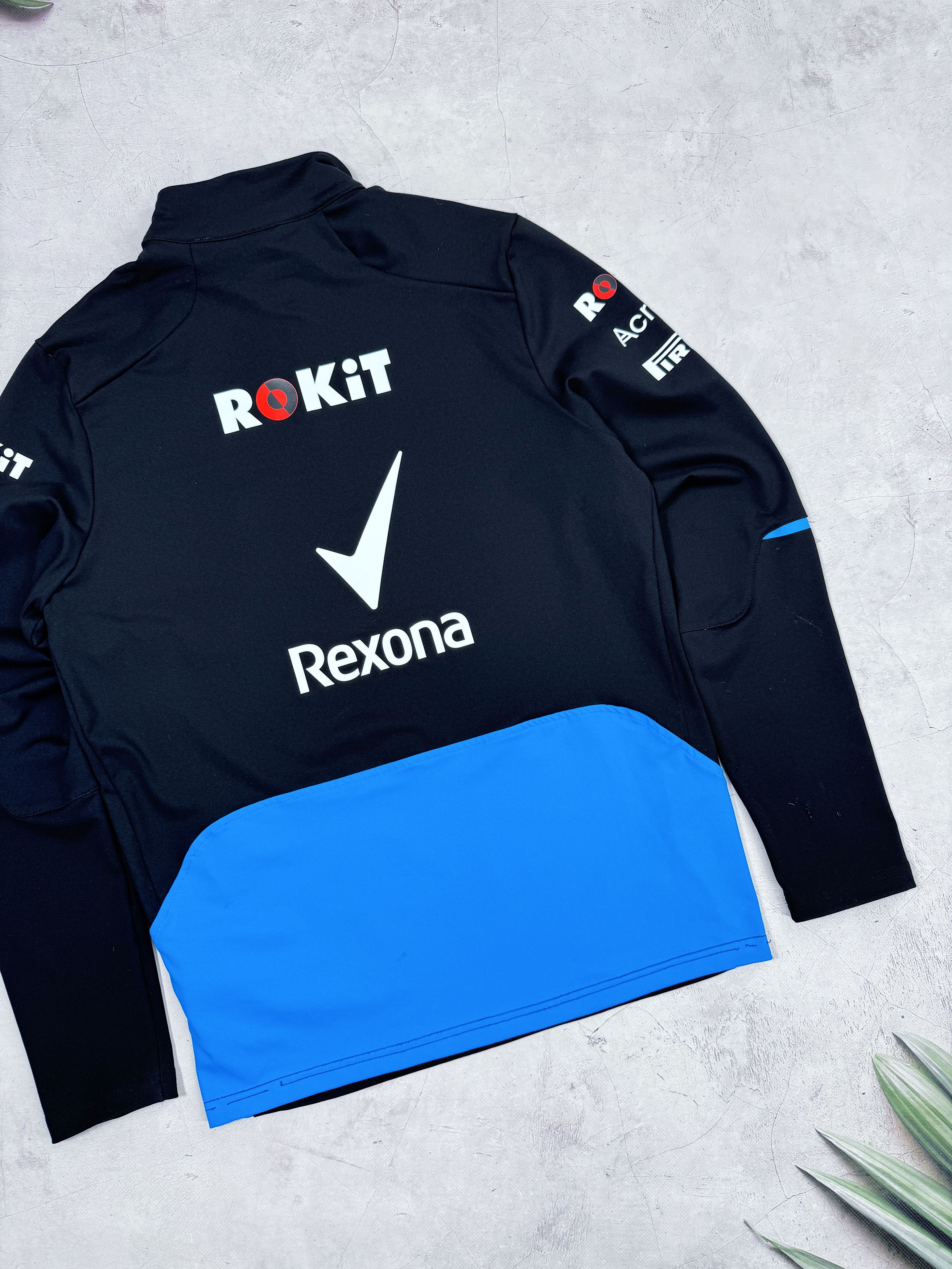 Formula 1 Williams Racing Rokit 1/4 zip Sweatshirt F1 2019 Rexona Size US S / EU 44-46 / 1 - 14 Thumbnail