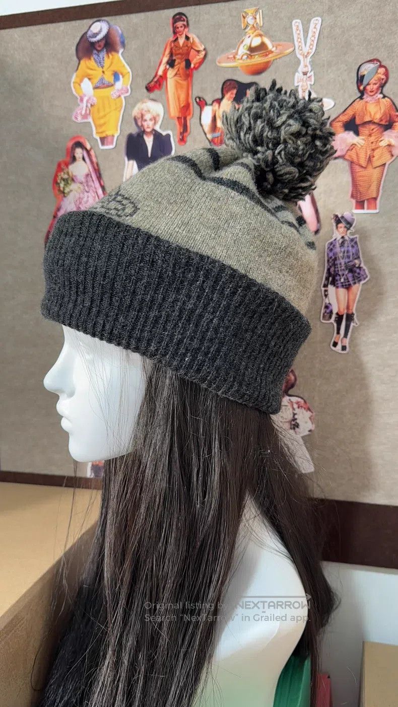 Vivienne Westwood Vivienne Westwood Smoke gray fuzzy knitted hat Size ONE SIZE - 3 Thumbnail