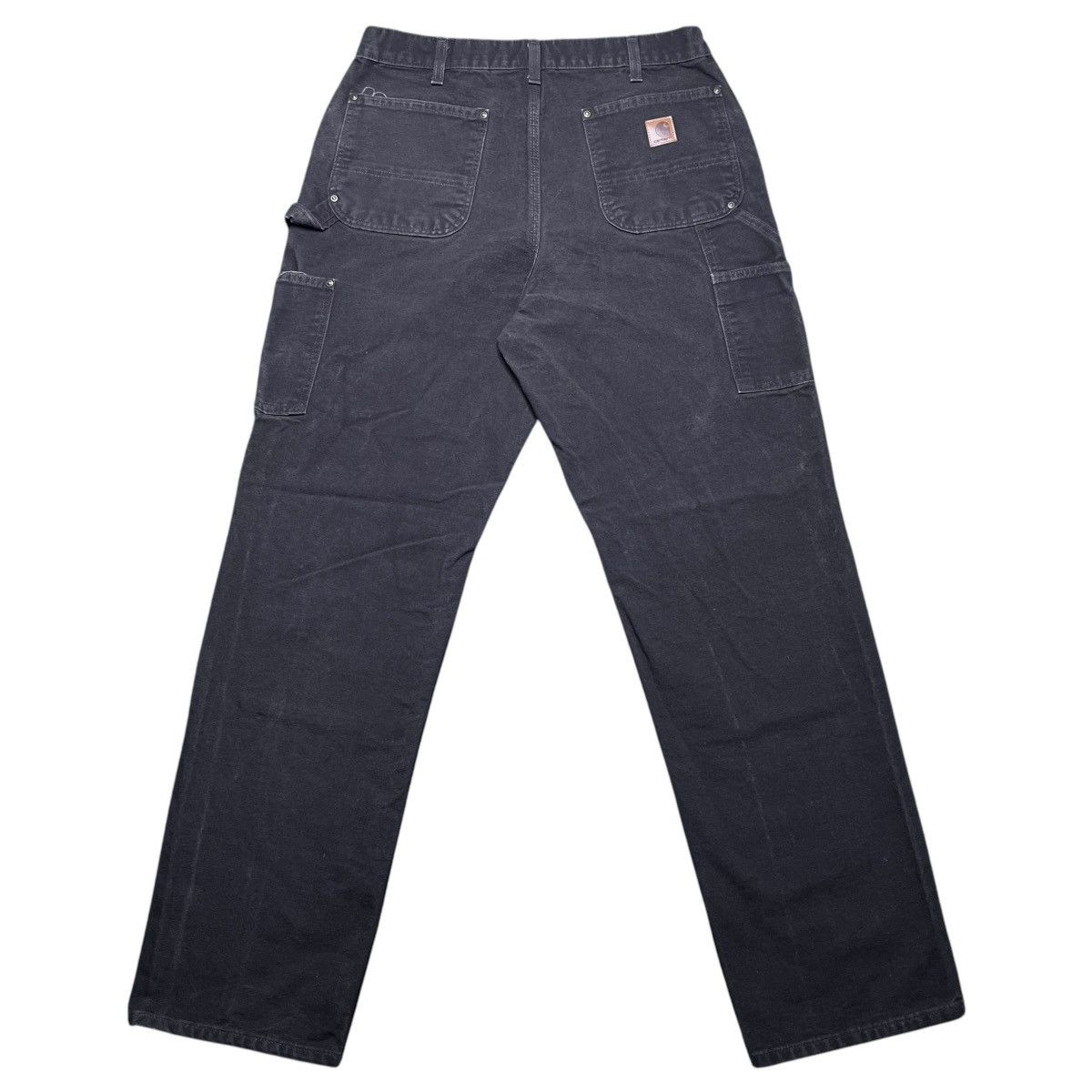 Carhartt × Vintage 2000s Carhartt Brown Double Knee Carpenter Dungaree Pants Size US 33 - 2 Thumbnail