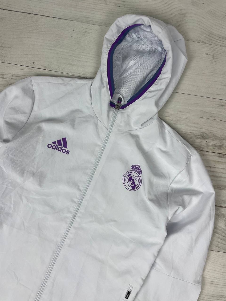 Adidas Adidas Real Madrid 2016 2017 Training Track Top Jacket Size US L / EU 52-54 / 3 - 2 Thumbnail