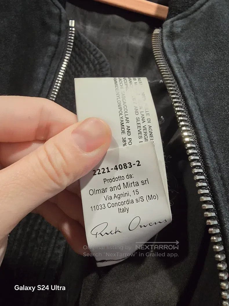 Rick Owens RICK OWENS Water-washed suede Bomber jacket Size US XS / EU 42 / 0 - 3 Thumbnail