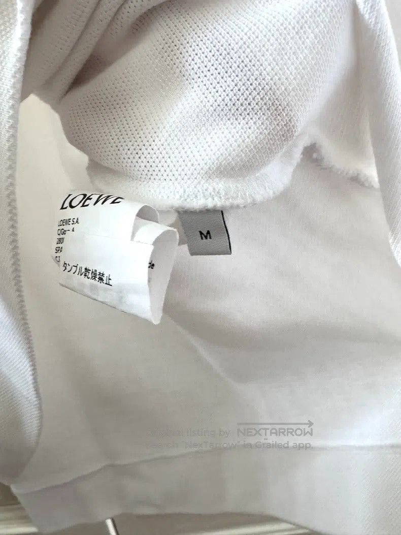 Loewe Loewe Men's White Polo T-Shirt Size US M / EU 48-50 / 2 - 5 Thumbnail