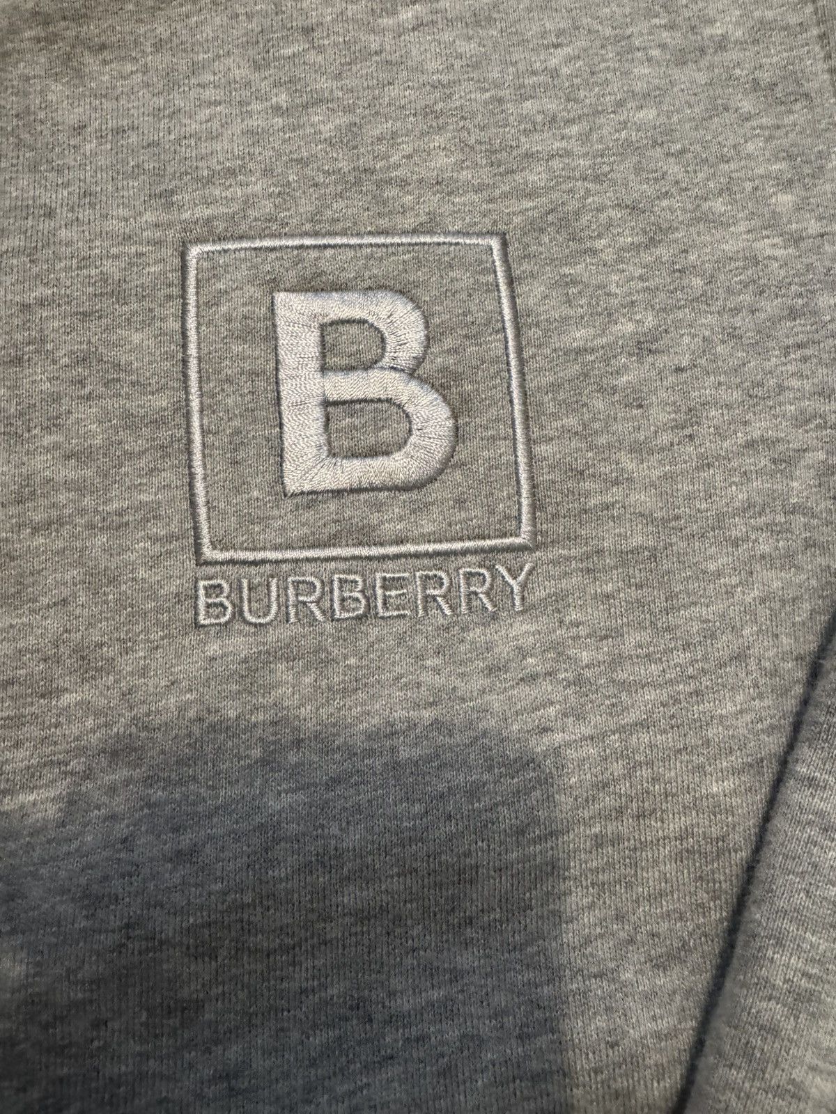 Burberry Burberry Letter Graphic Cotton Blend Zip Hoodie Size US XS / EU 42 / 0 - 2 Thumbnail