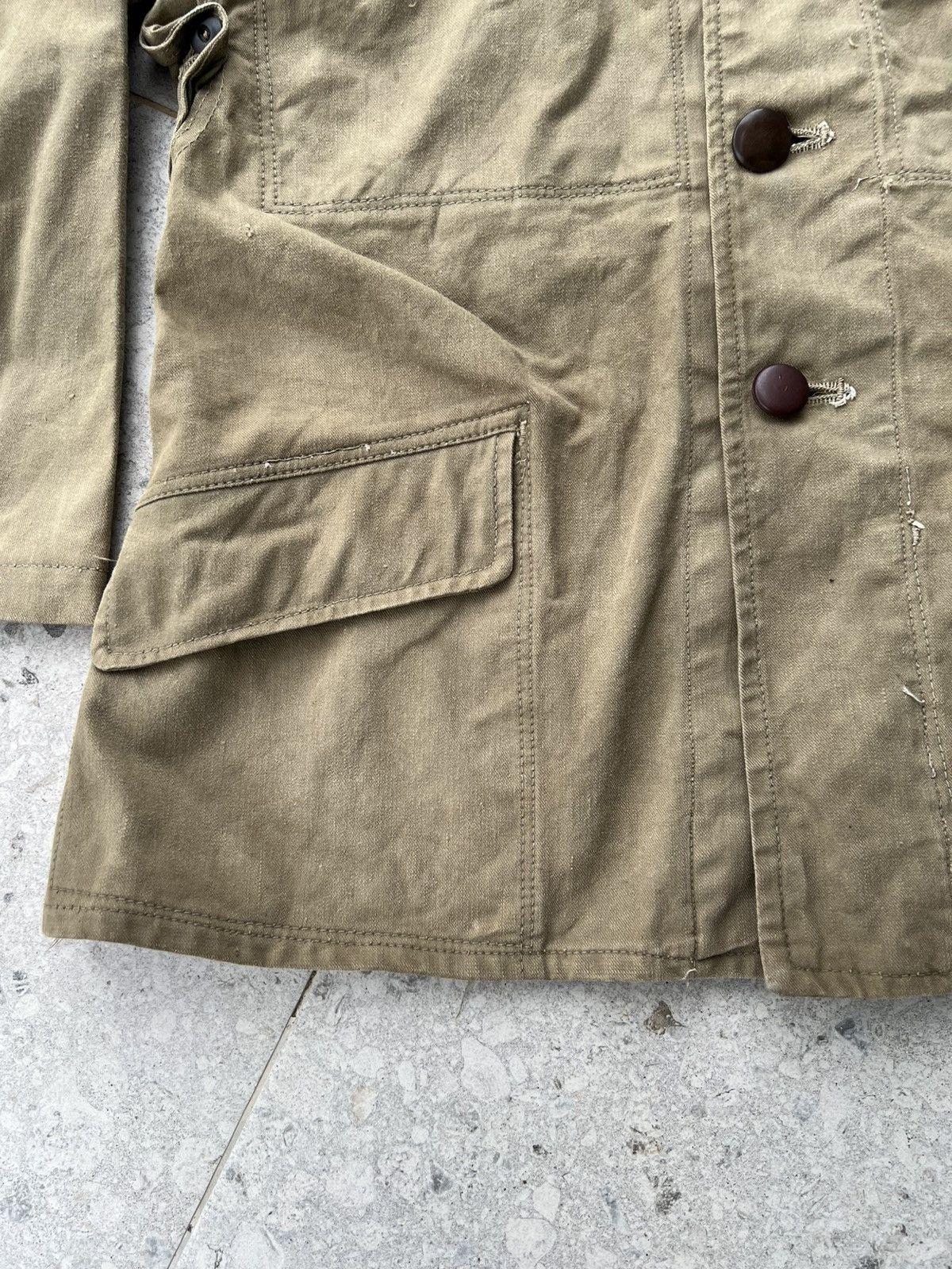 Japanese Brand × Vintage 40s Vintage Japanese army military jacket kanji Size US M / EU 48-50 / 2 - 6 Thumbnail