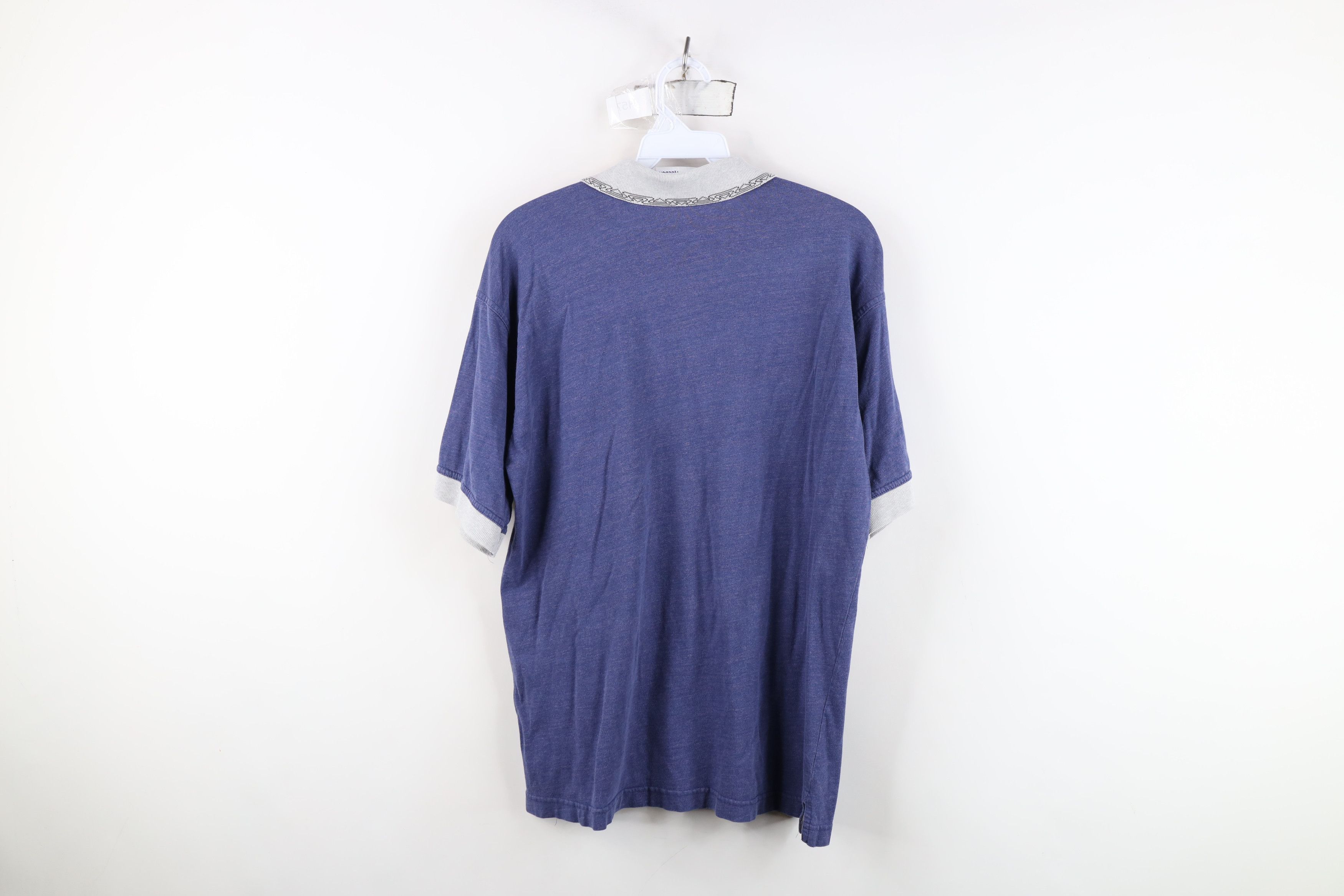 Reebok Vintage 90s Reebok Greg Norman Knit Golf Polo Shirt Blue Size US M / EU 48-50 / 2 - 12 Thumbnail