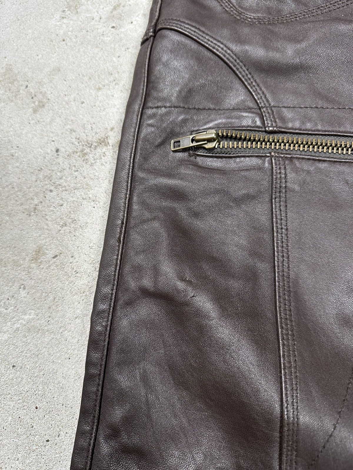 Other Vintage 90s Genuine Leather Shorts Archive rare Size US 32 / EU 48 - 5 Thumbnail