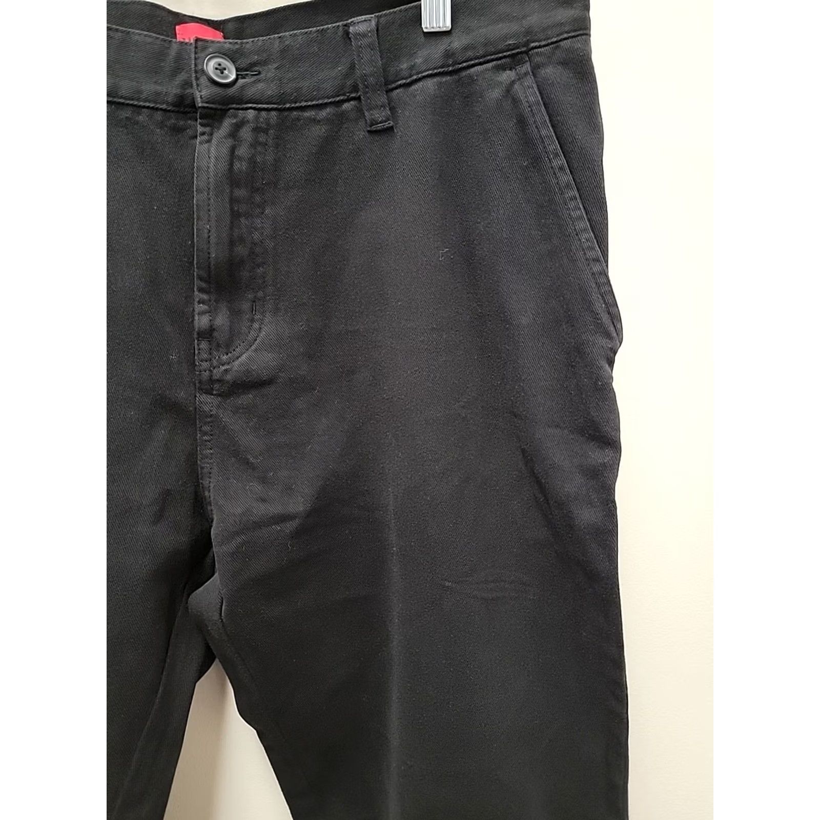 Hugo Boss VINTAGE? No. Hugo Boss Pants Chinos Black 34x32 Mens Regular Cotton Flat Front Straight Inseam 32 in Zip Button NWT Neck? Size US 34 / EU 50 - 5 Thumbnail