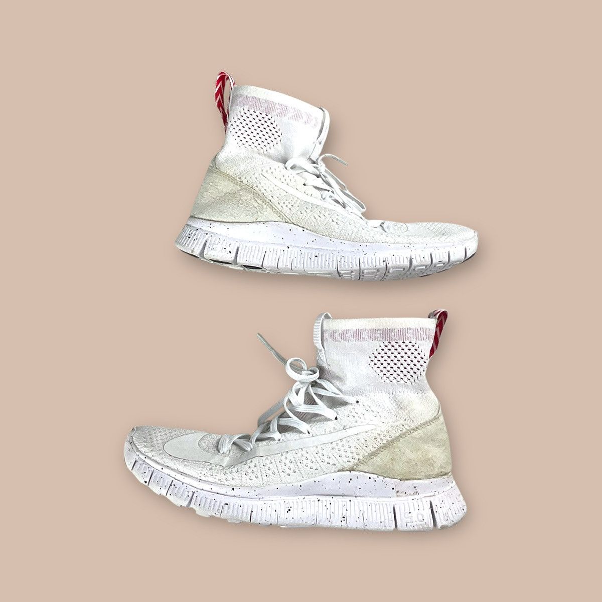 Nike Nike Flyknit Mercurial 'Triple White' Size US 5 / EU 37 - 10 Thumbnail
