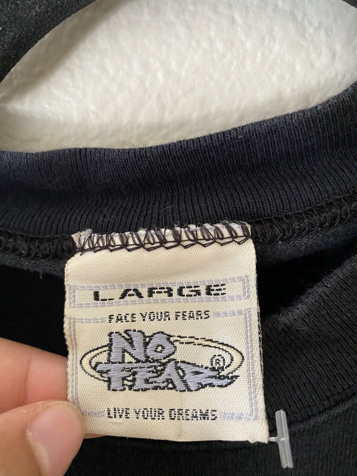 No Fear Vintage No Fear Embroidered Bulldog Logo T Shirt Size Large Size US L / EU 52-54 / 3 - 3 Thumbnail