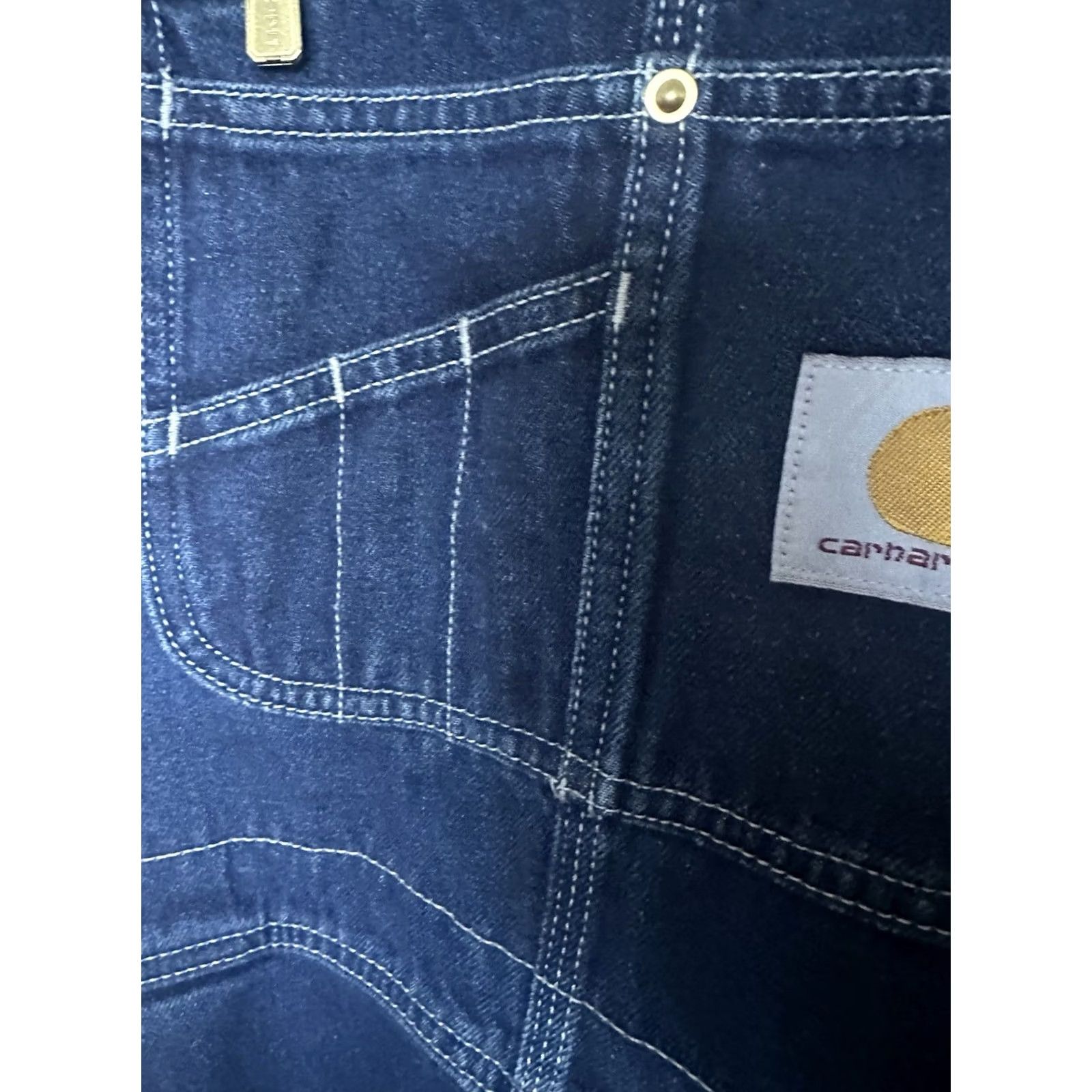 Carhartt Carhartt Denim Bib Overall Loose Fit Pants 32 x 32 NWT OR4672-M Mens Blue Bib Overalls Jeans Workwear Carhartt Denim Bib Overall Size US 32 / EU 48 - 5 Thumbnail