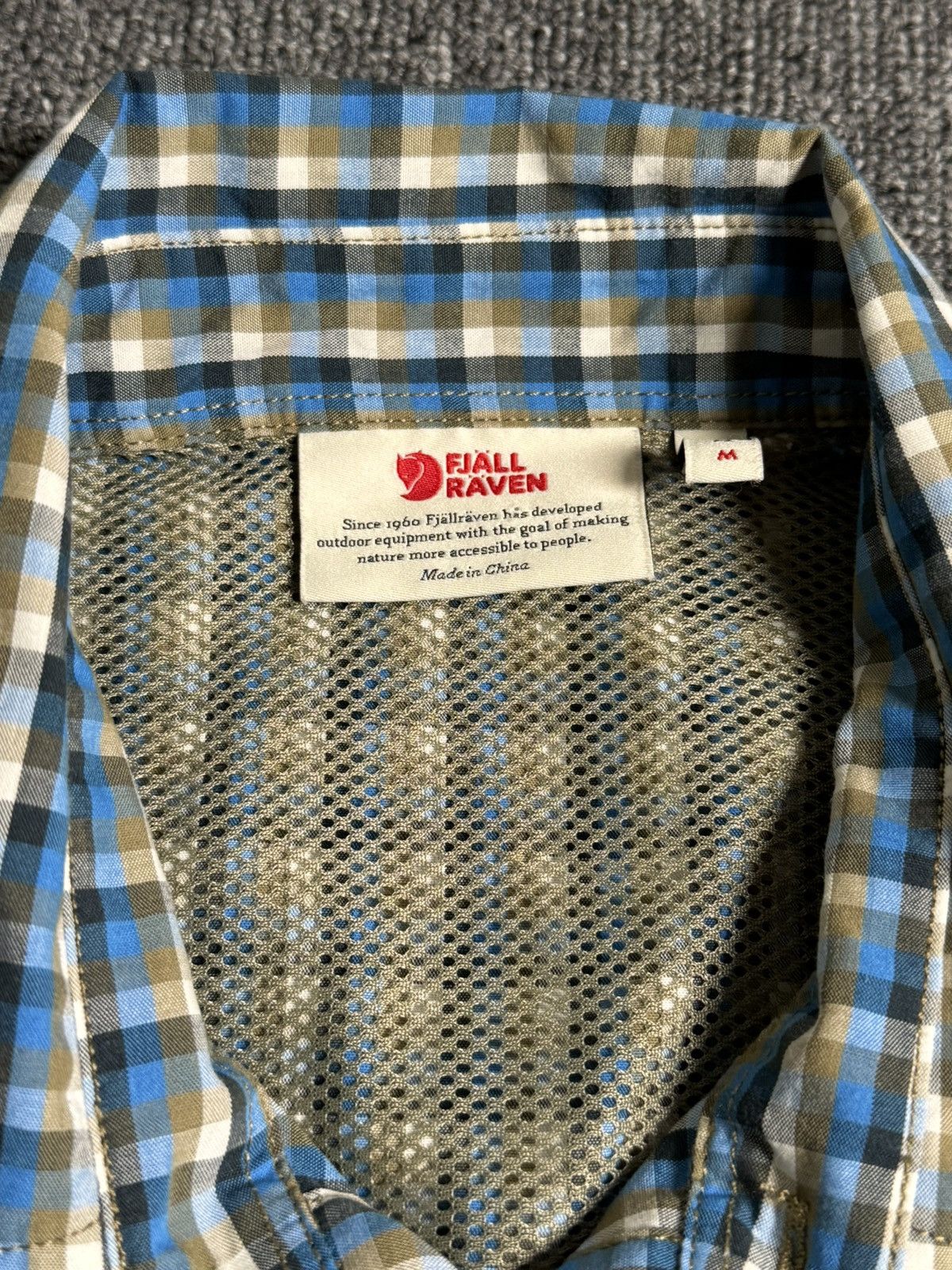 Fjallraven Fjallraven Ovik Shirt Men Button Up Plaid Blue Regular Fit Size US M / EU 48-50 / 2 - 3 Thumbnail