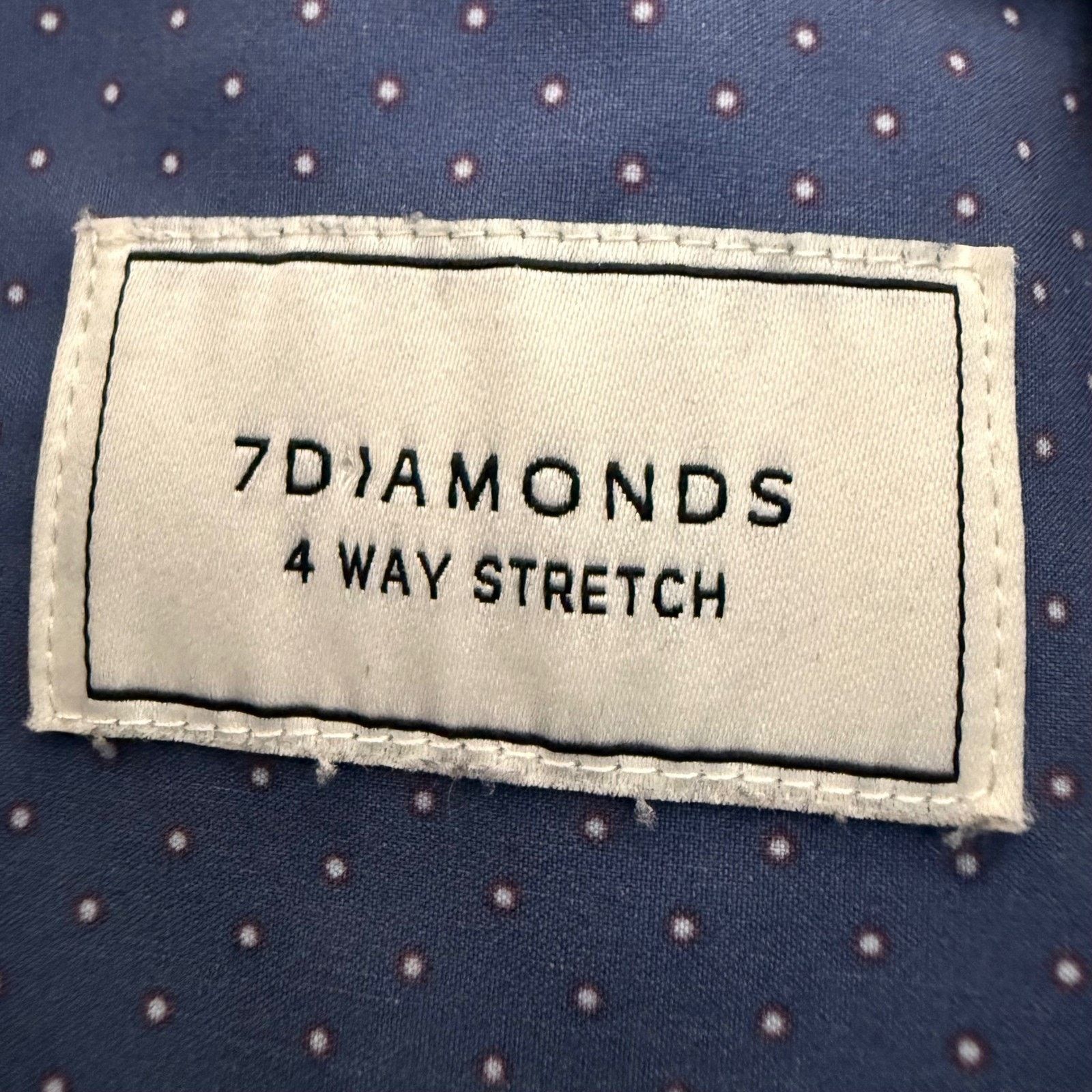 7Diamonds 7 Diamonds Shirt Men L Blue Floral Short Sleeve 4Way Stretch Size US L / EU 52-54 / 3 - 2 Thumbnail