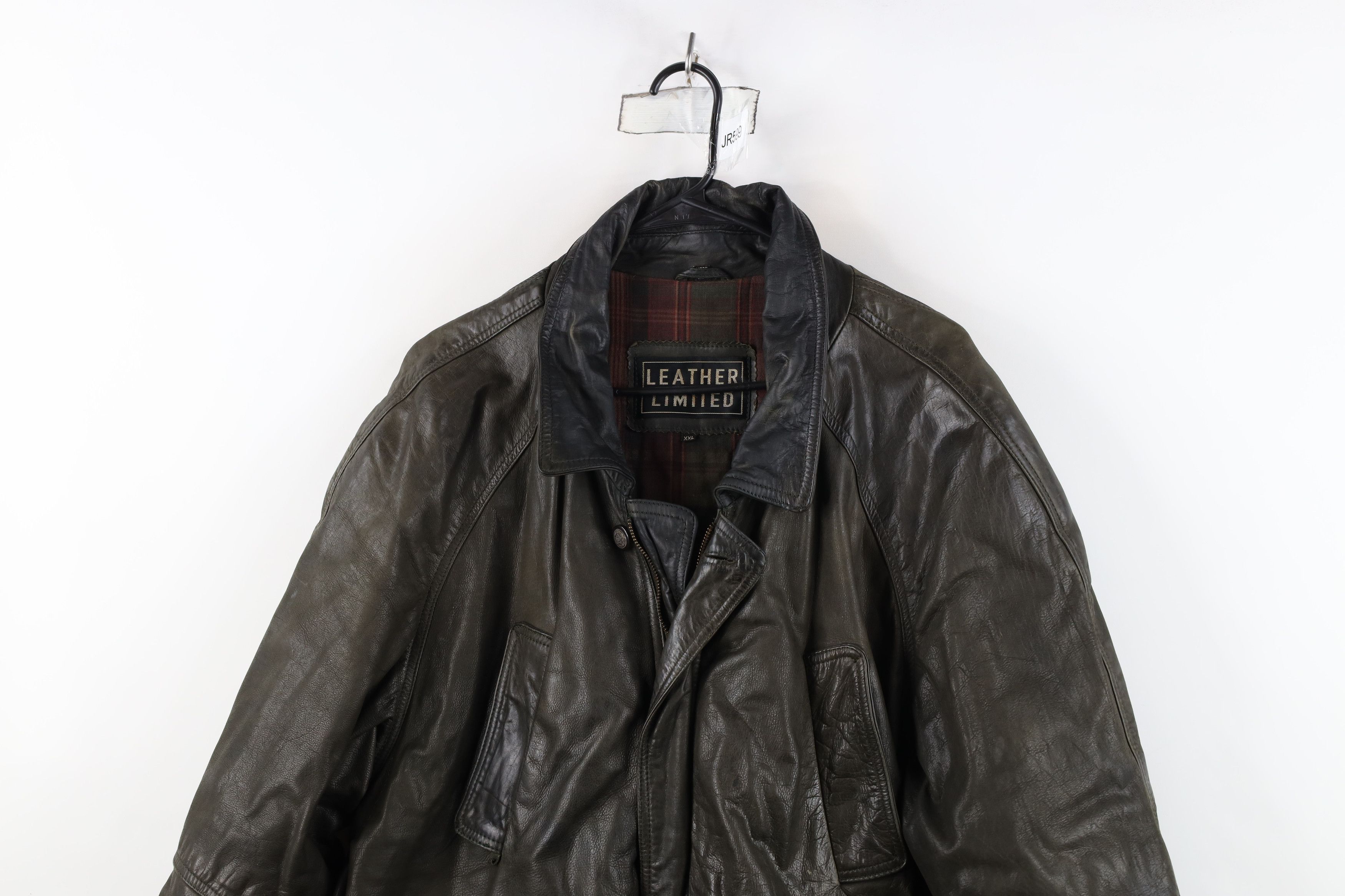 Vintage Vintage 90s Streetwear Lined Leather Chore Barn Jacket Size US XXL / EU 58 / 5 - 2 Thumbnail