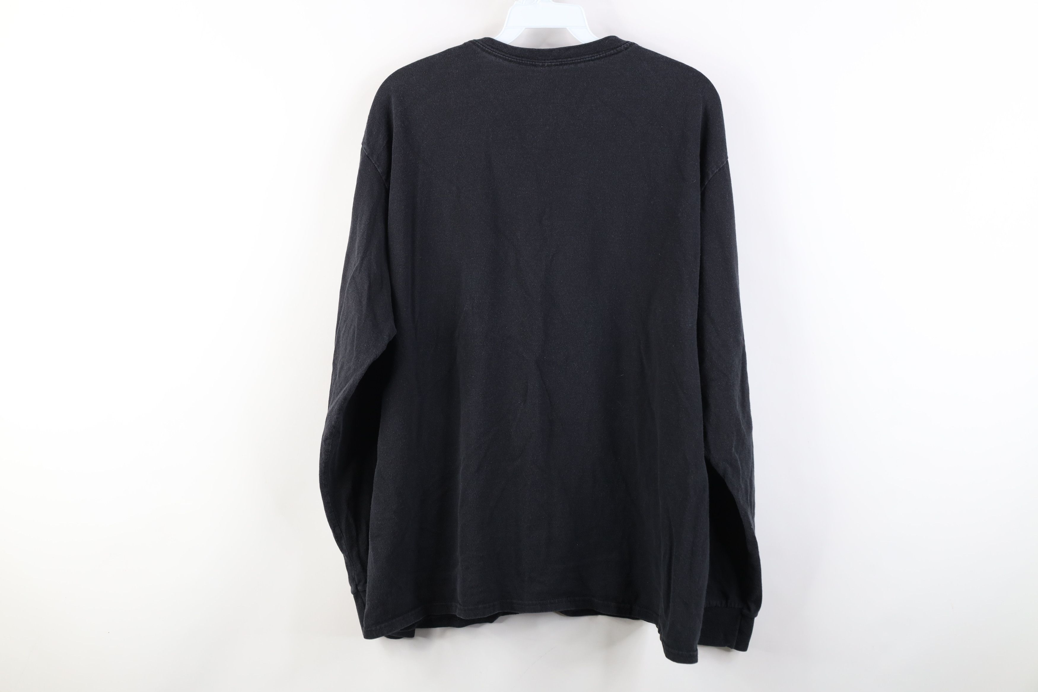 Vintage Vintage 90s Y2K Streetwear Long Sleeve T-Shirt Black Cotton Size US L / EU 52-54 / 3 - 11 Thumbnail