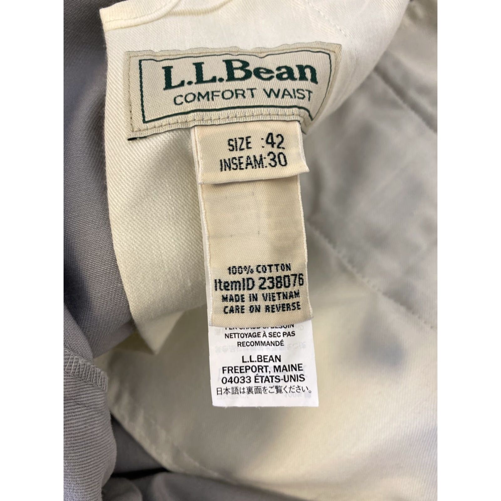 Vintage VINTAGE L.L. Bean Pants Men 42x30 Chino Cotton Flat Front Casual Workwear Fall Winter Size US 42 / EU 58 - 8 Thumbnail