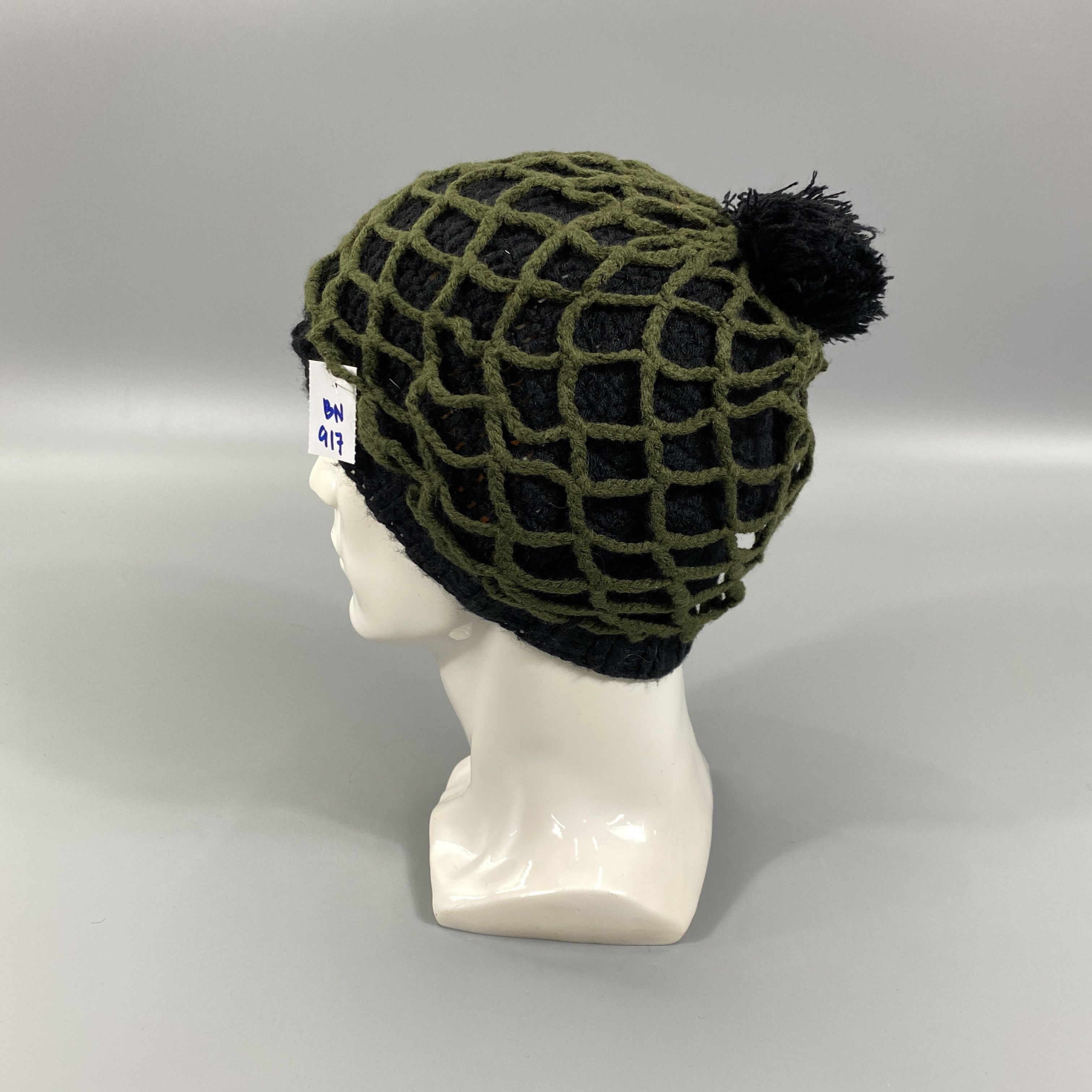 Japanese Brand Crochet Cable Beanie Hats -BN917 Size ONE SIZE - 1 Thumbnail
