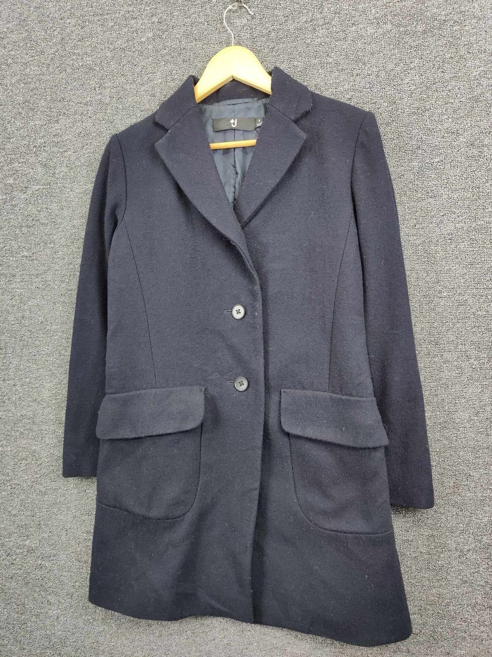 Jil Sander × Uniqlo Uniqlo x Jil Sander Wool Navy Blue Single Breasted Long Coat Size US M / EU 48-50 / 2 - 2 Thumbnail