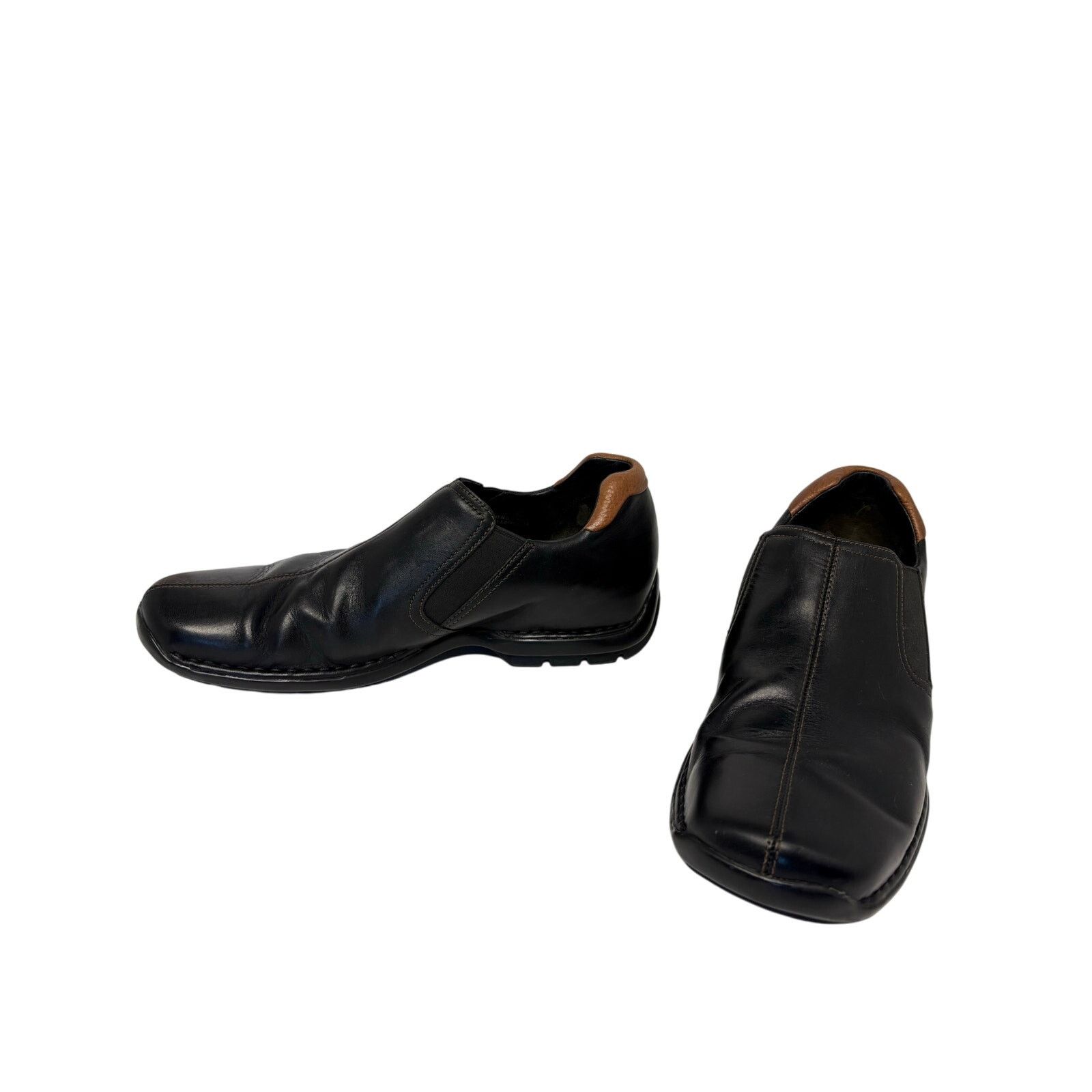 Kenneth Cole Kenneth Cole Zeno Split Toe Leather Loafer sz 10.5 Black Size US 10.5 / EU 43-44 - 2 Thumbnail