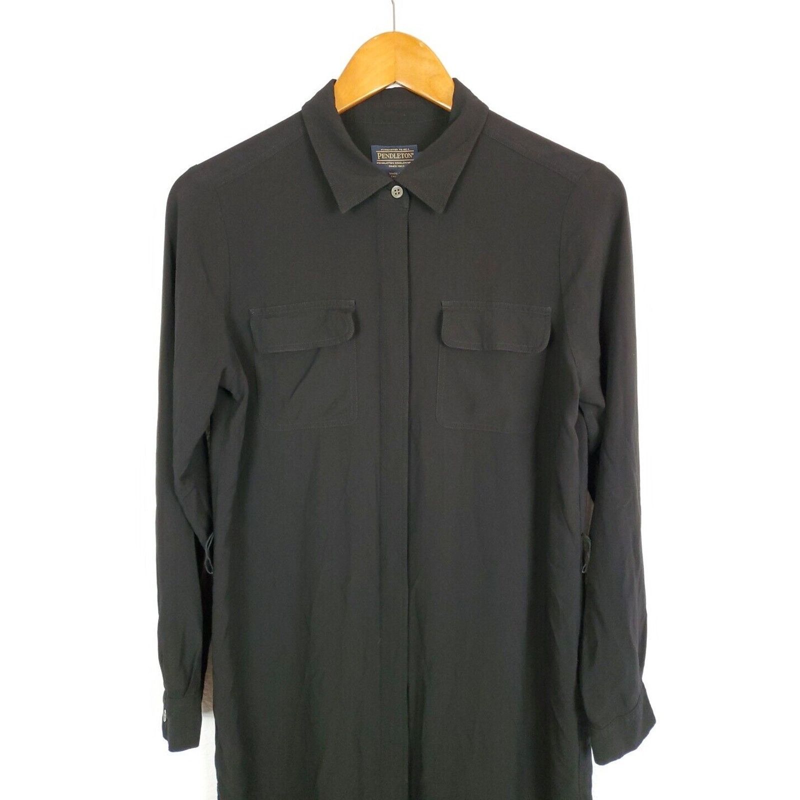 Pendleton Pendleton Dress Tunic Womens 10 Black Missing Belt Size L / US 10 / IT 46 - 7 Thumbnail