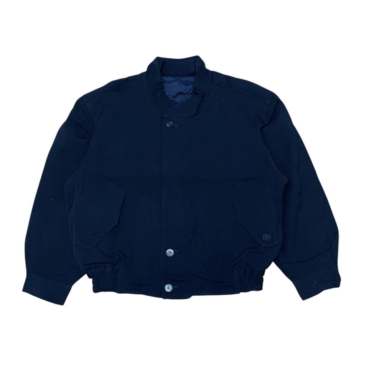 Balenciaga Vintage Balenciaga Wool Warm Bomber Jacket Size US L / EU 52-54 / 3 - 1 Thumbnail